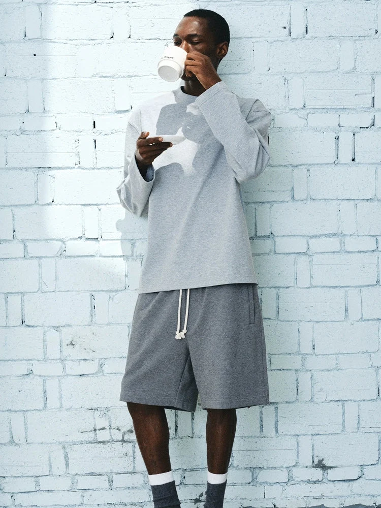 Cotton Terry Drawstring Shorts