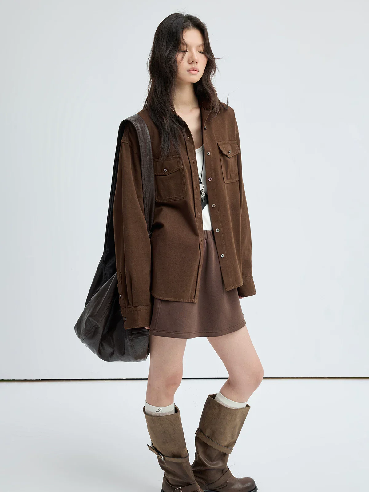 Cotton Utility Overshirt - Image 3