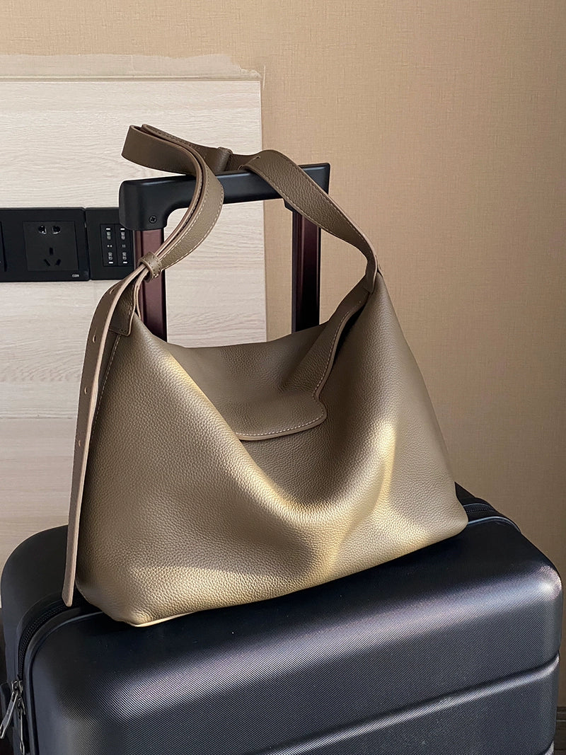 Cowhide Leather Hobo Tote - Image 6