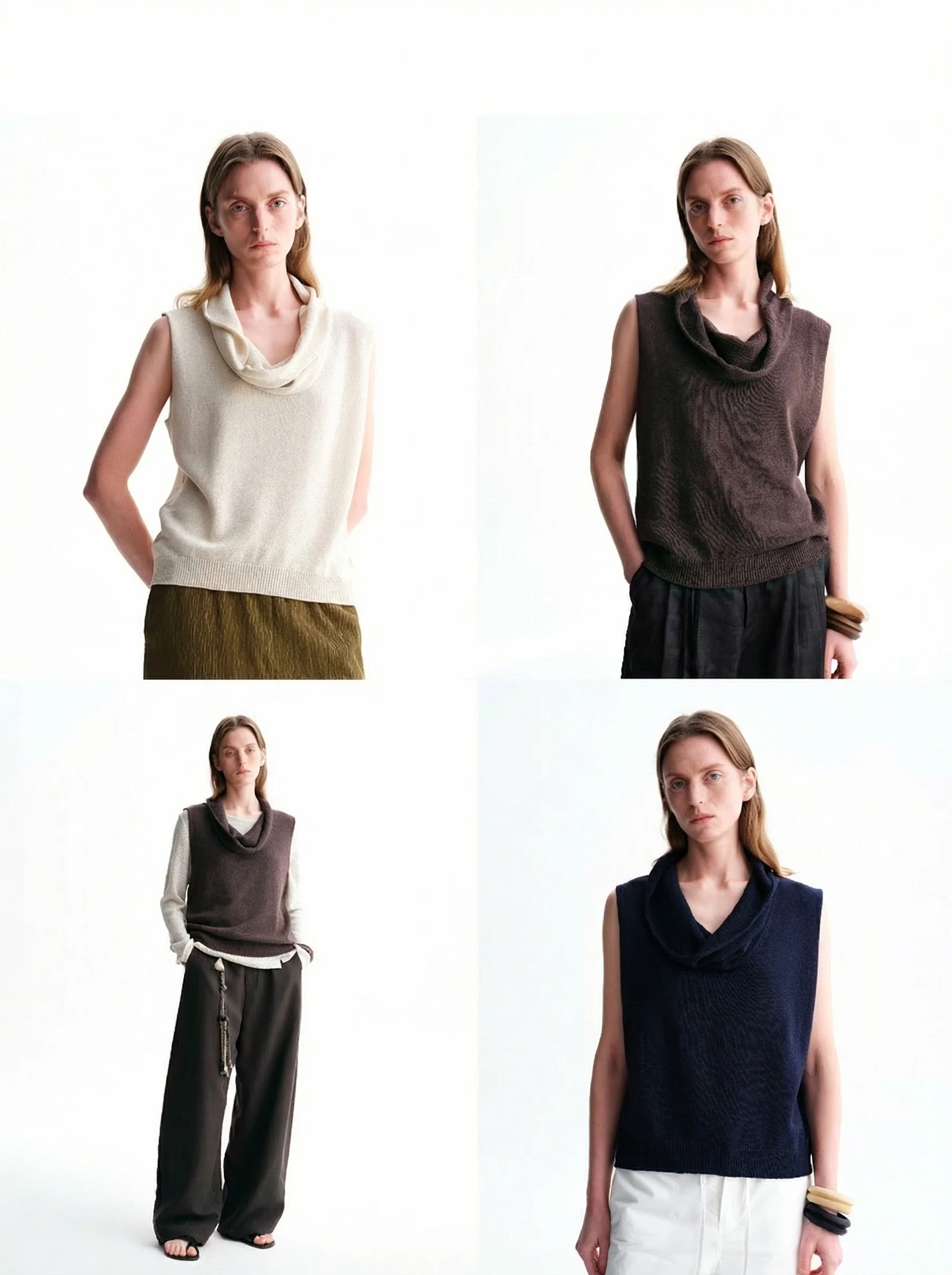 Cowl Knit Vest
