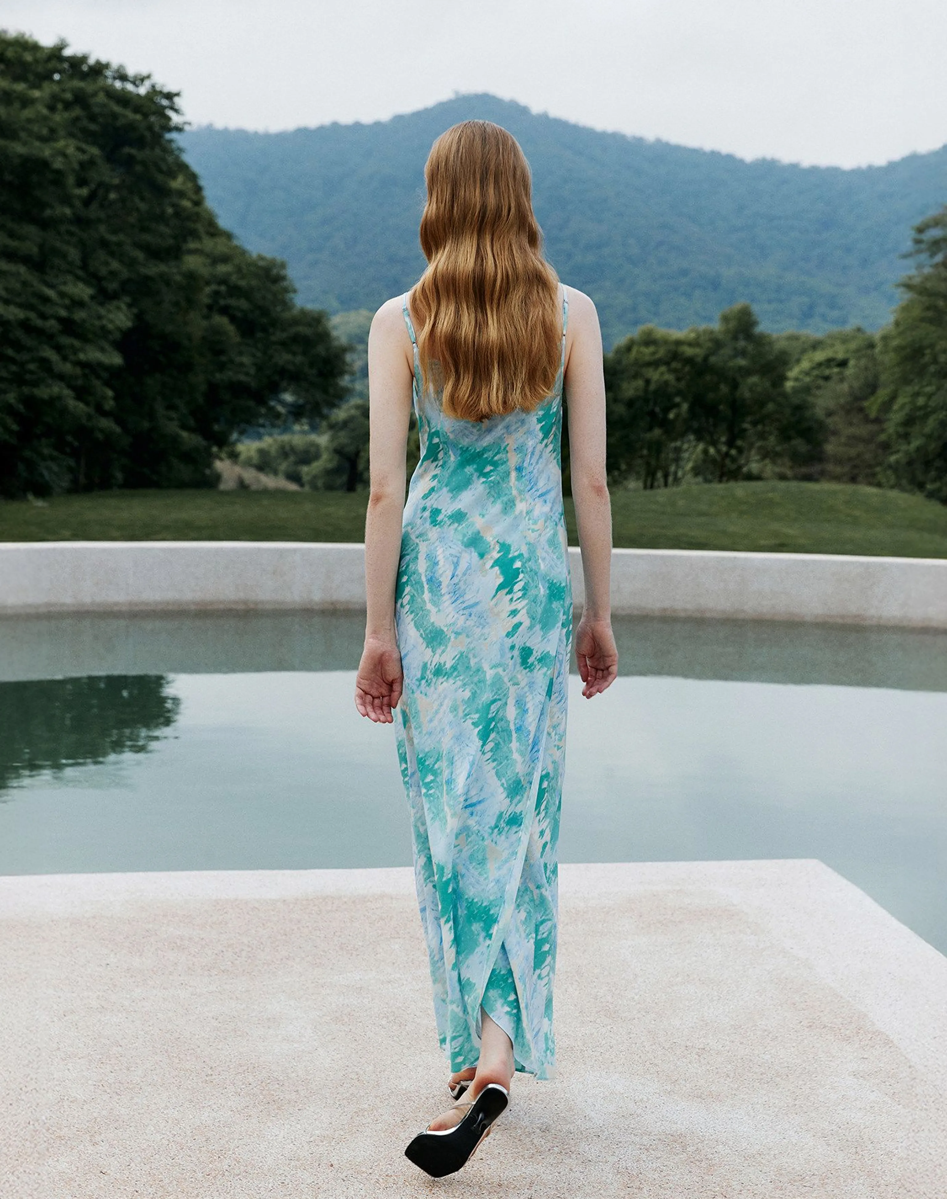 Cowl-Neck Printed Slip Dress - Image 6