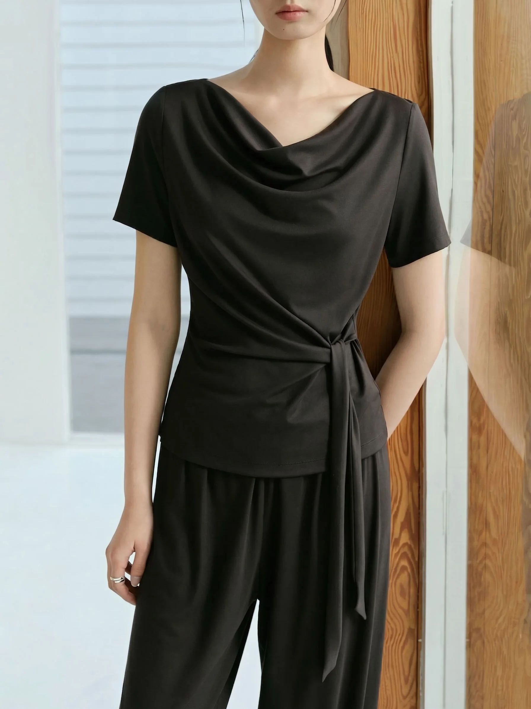 Cowl Tie Top - Image 4