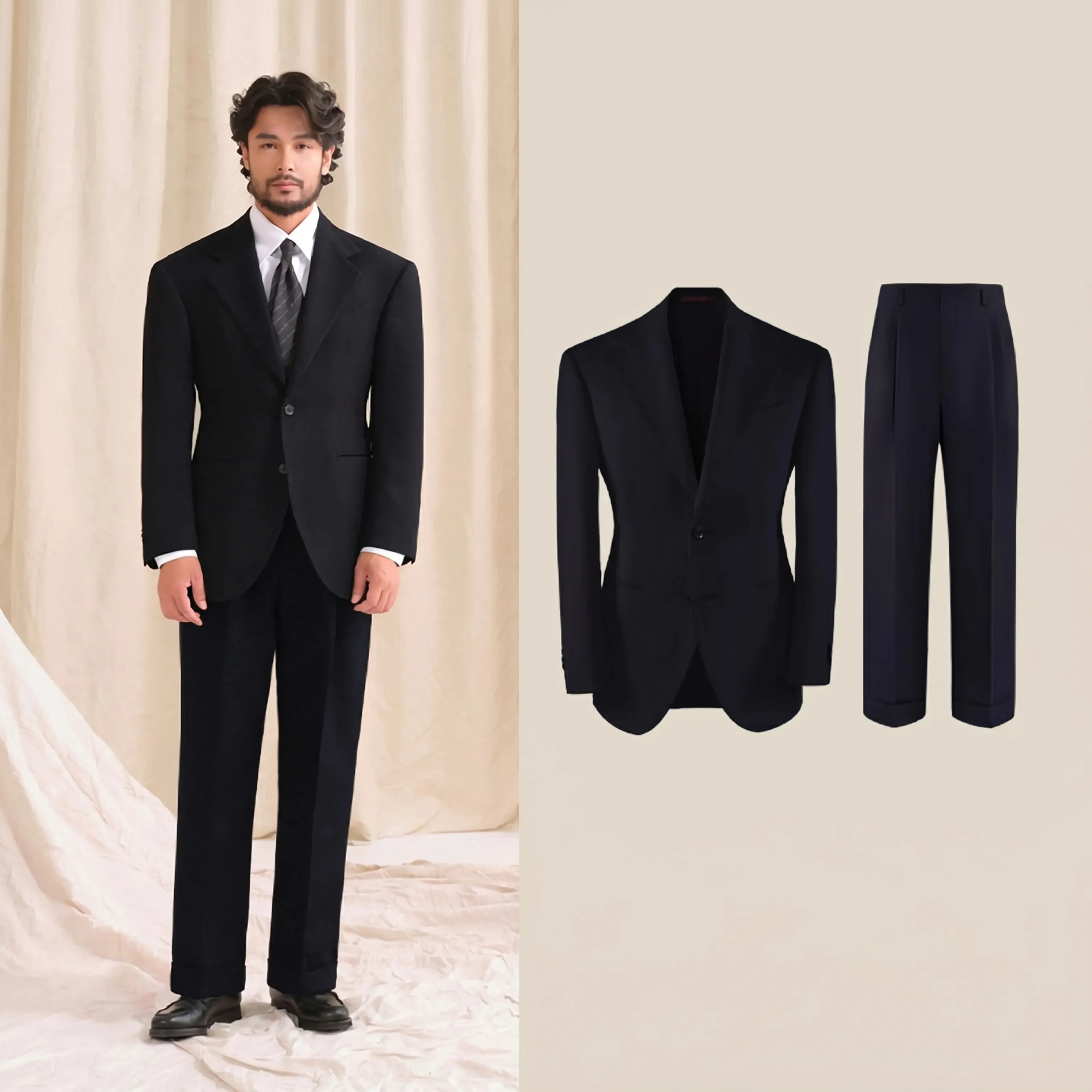 Cream Twill Suit - Image 12