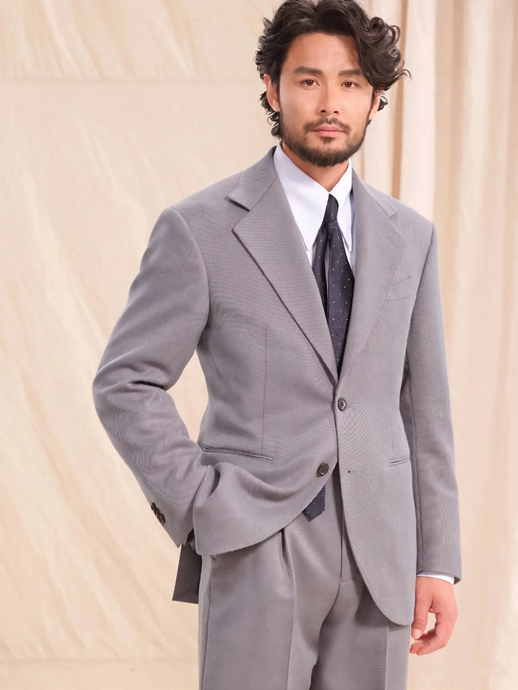 Cream Twill Suit - Image 2