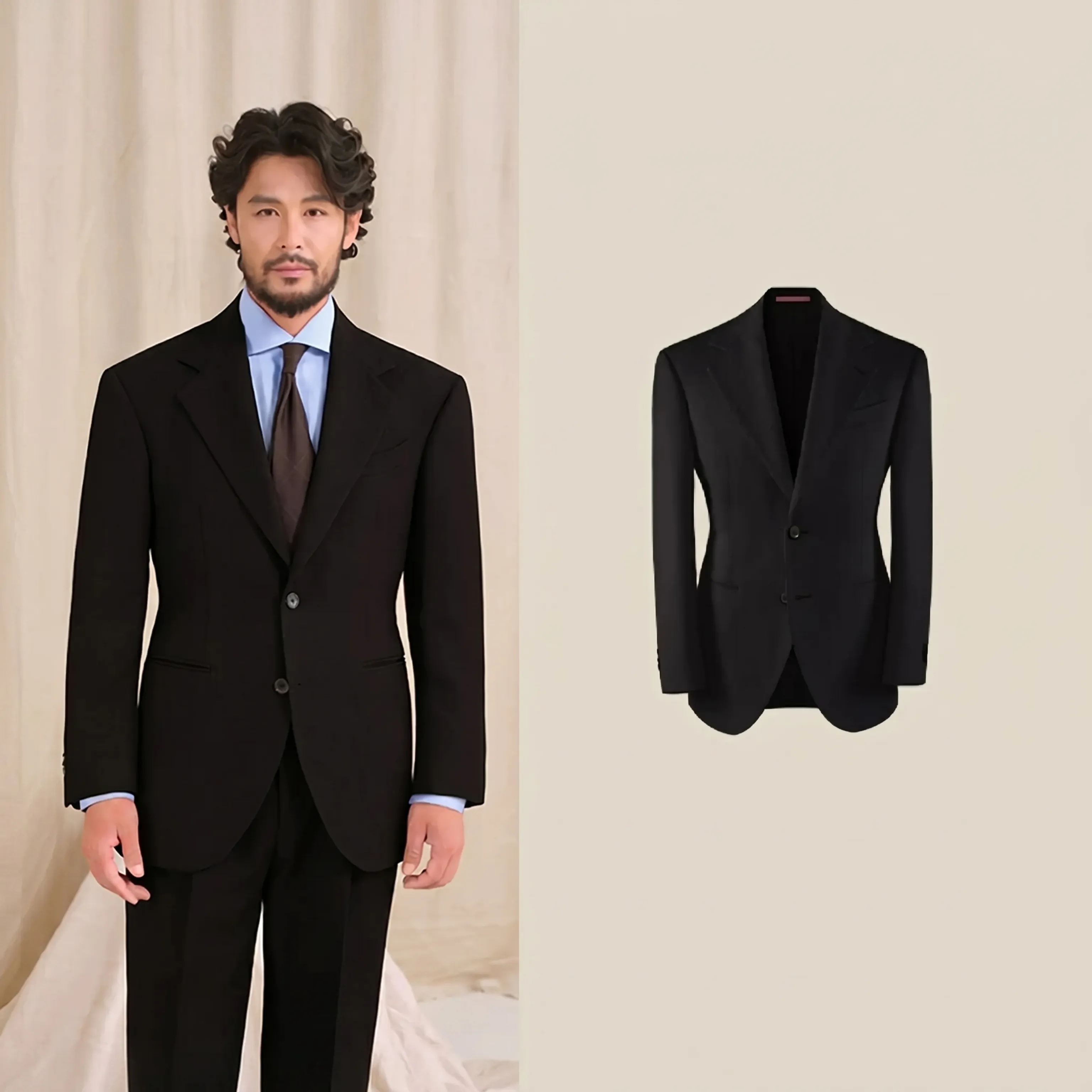 Cream Twill Suit - Image 3