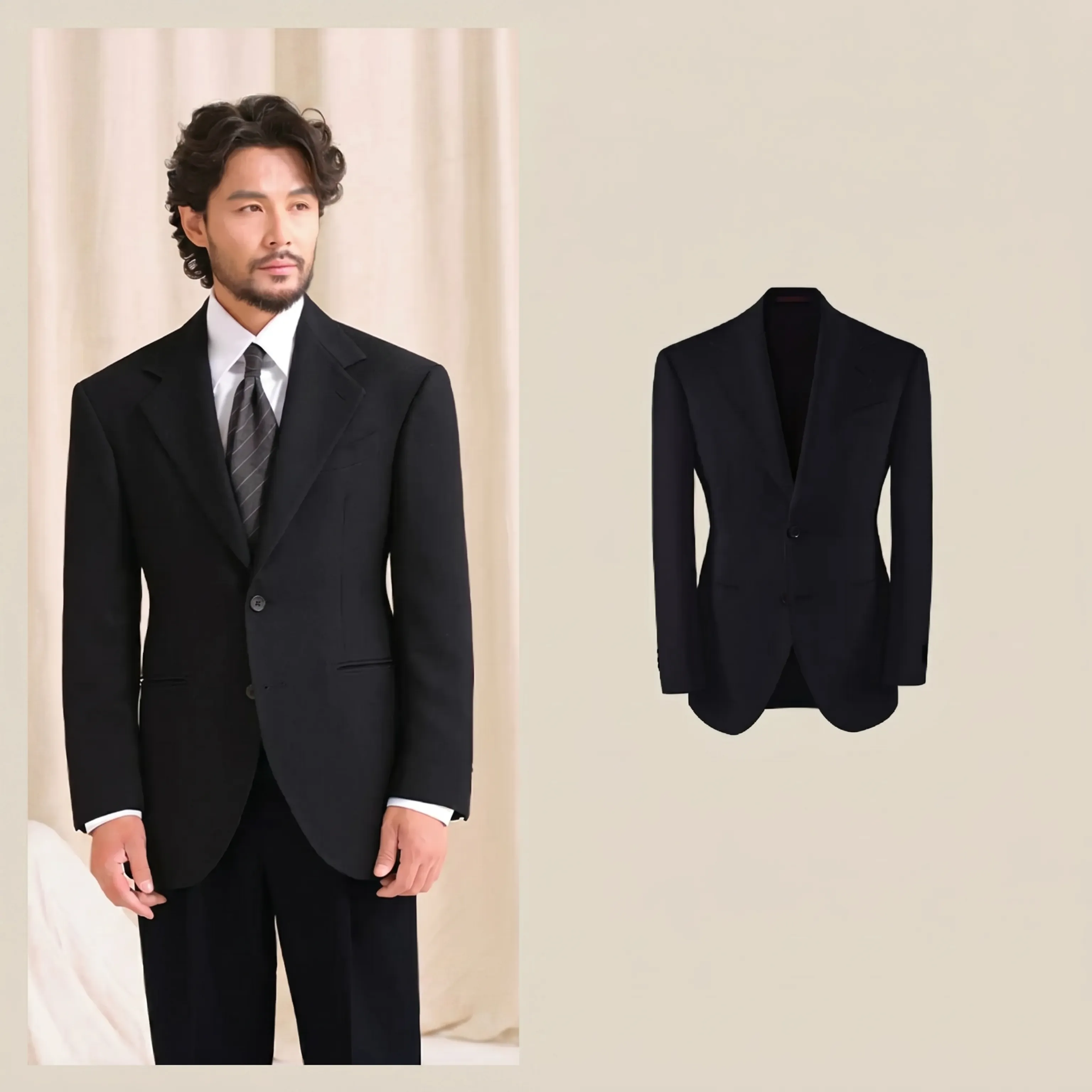 Cream Twill Suit - Image 4