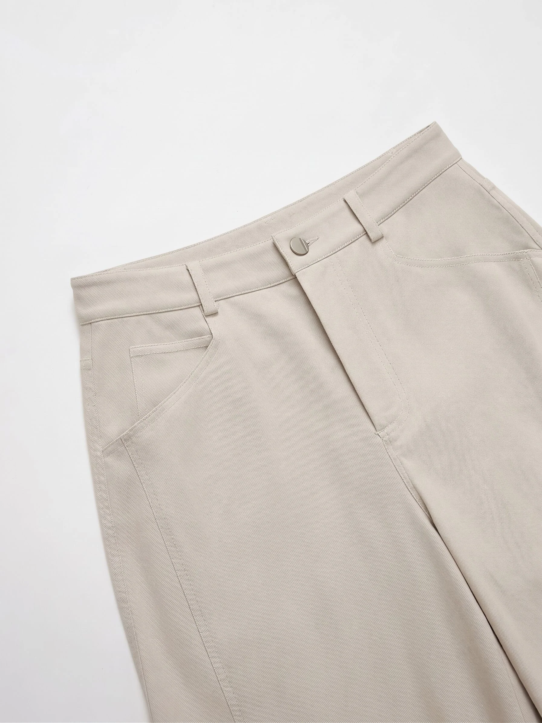 Cream Wide-Leg Pants - Image 5