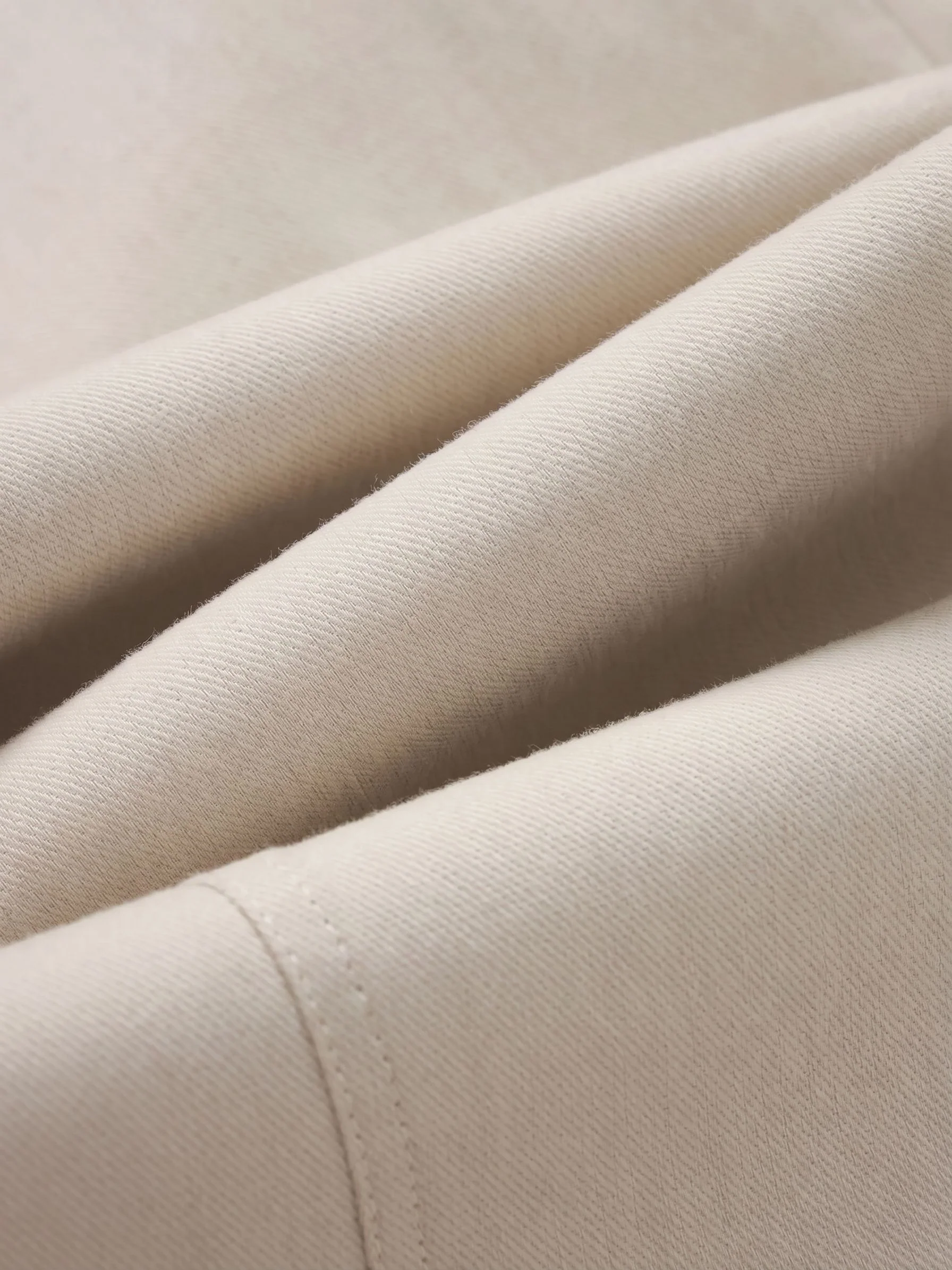 Cream Wide-Leg Pants - Image 6