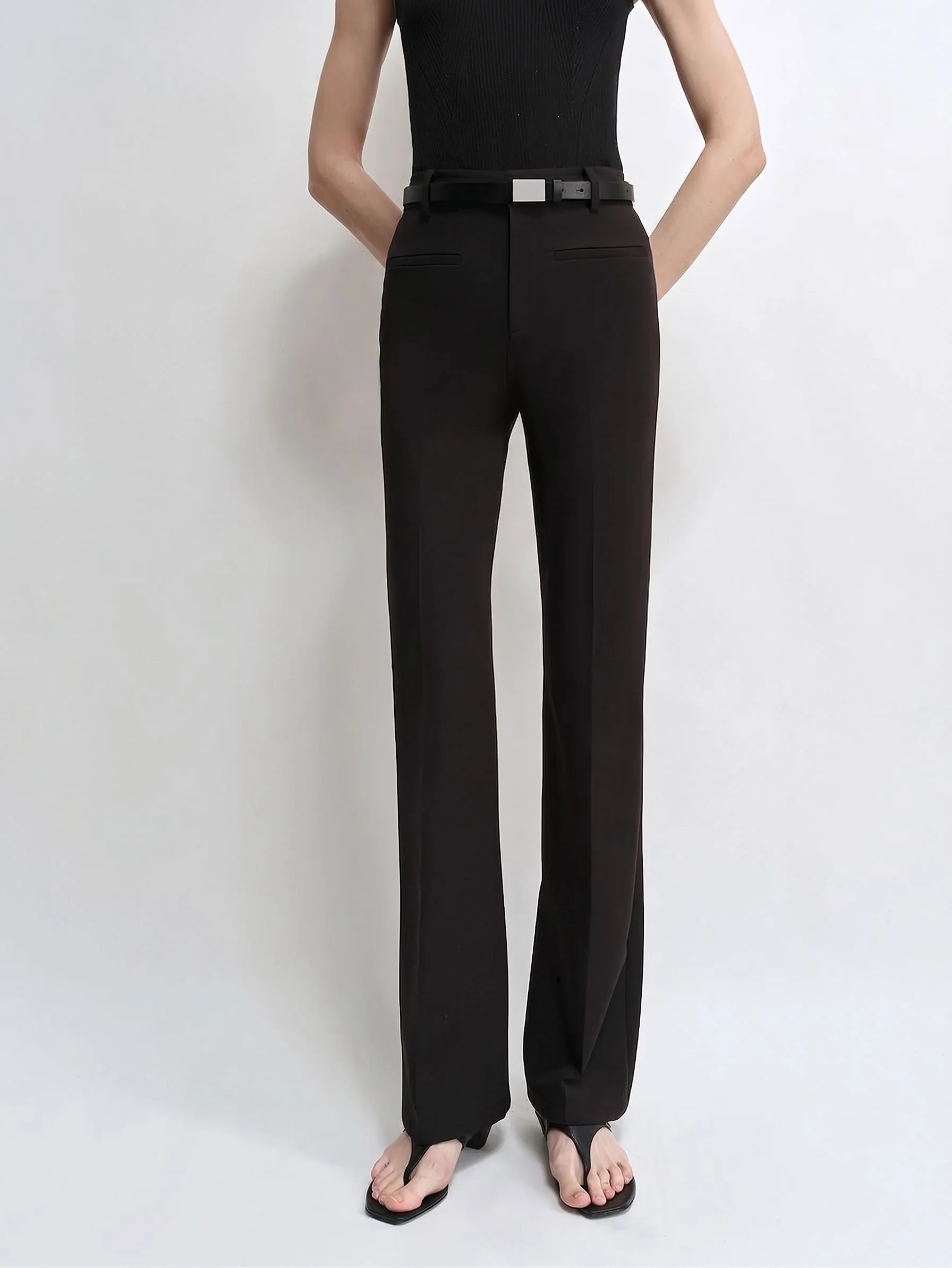 Creased Tailored Trousers - Image 7