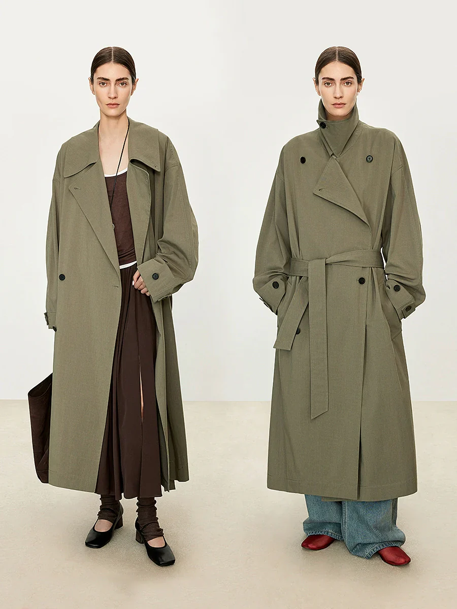 CrepeTwillOversizedTrenchCoat - Image 3