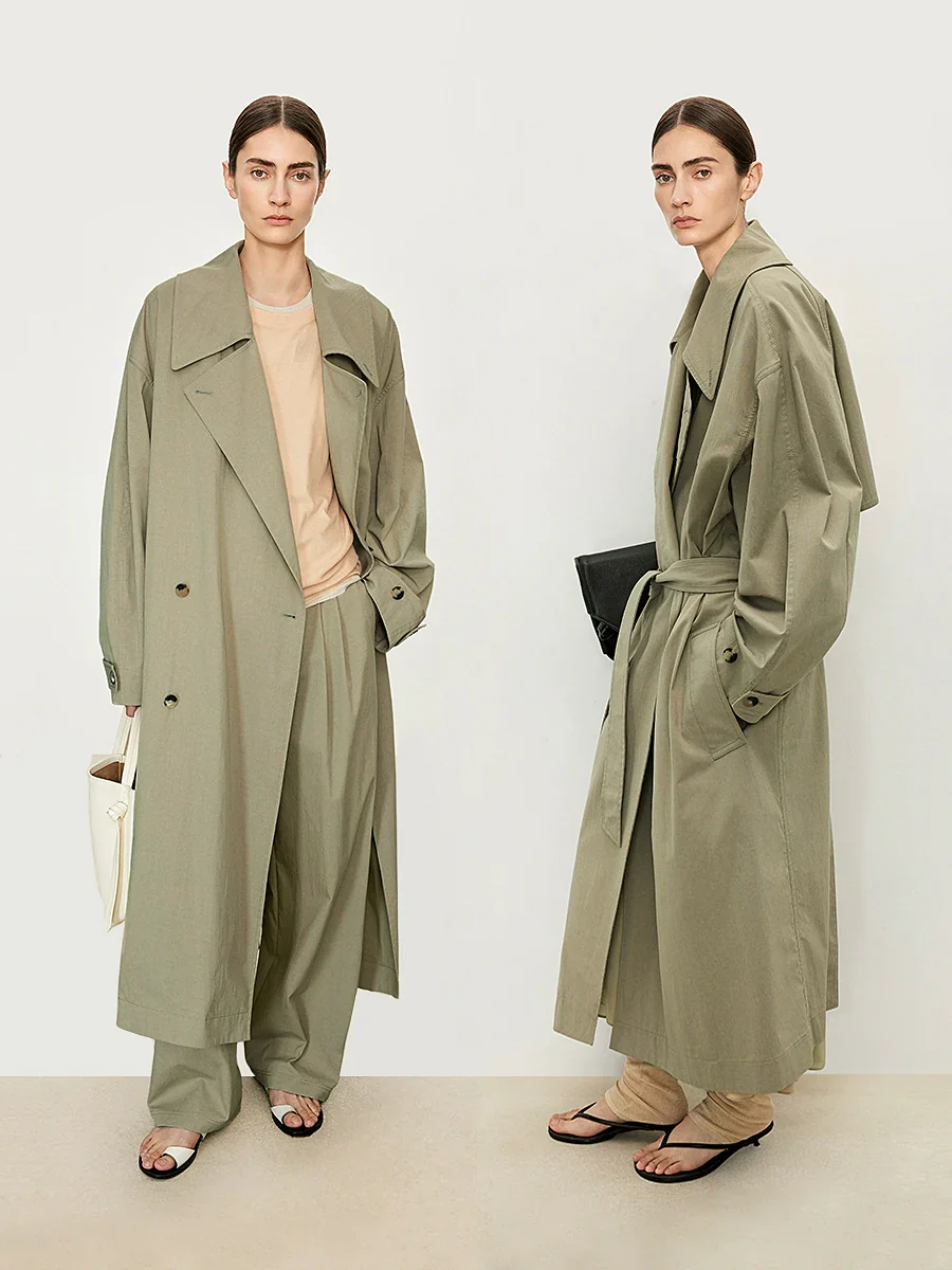 CrepeTwillOversizedTrenchCoat - Image 4
