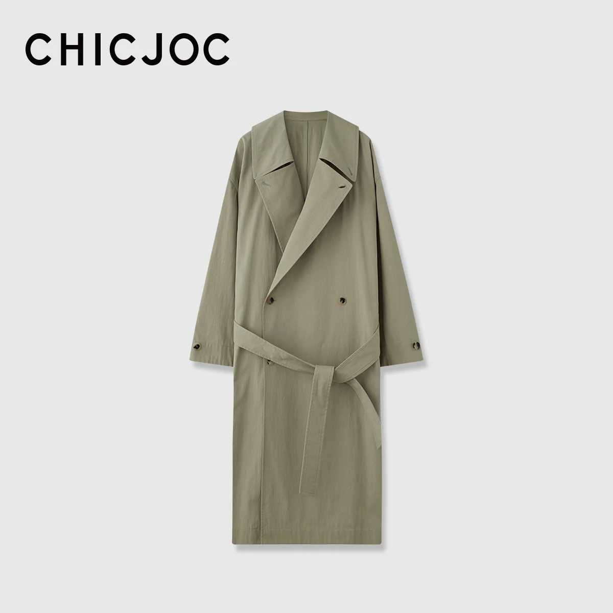 CrepeTwillOversizedTrenchCoat - Image 7