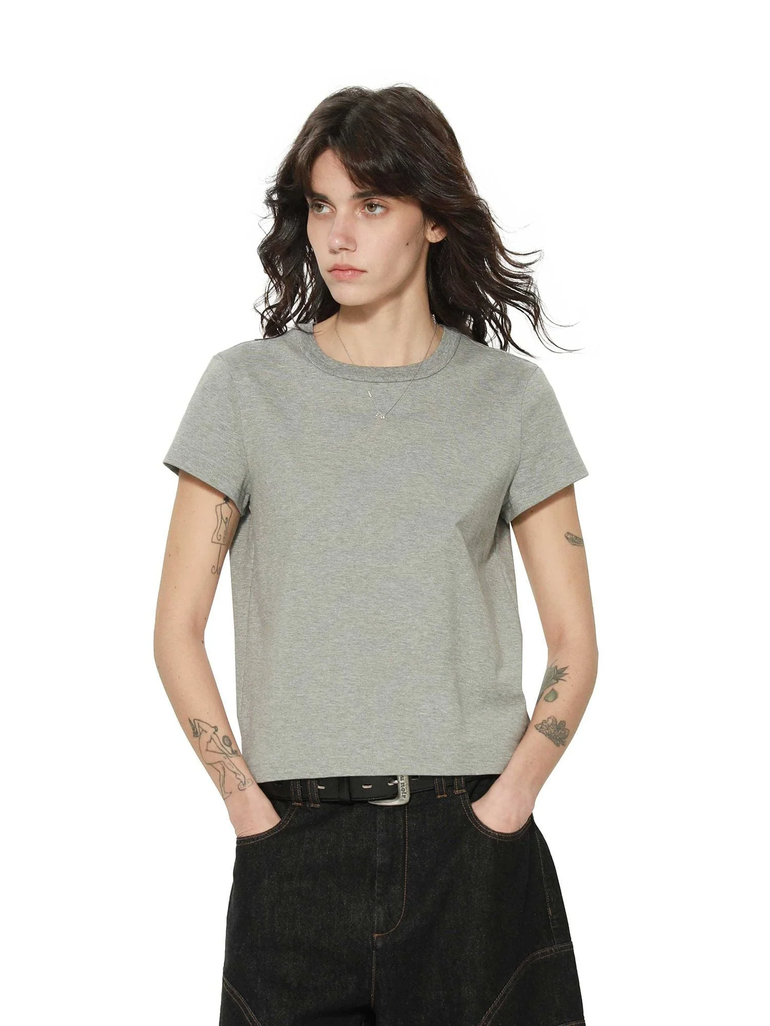 Crewneck Baby Tee - Image 4