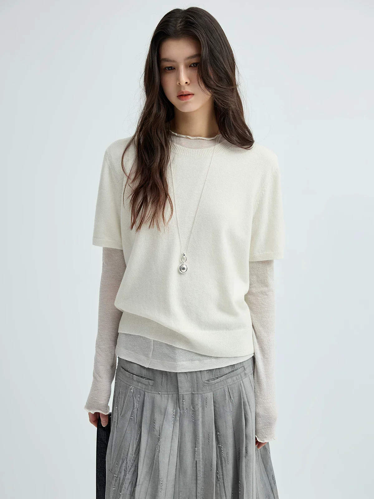 Crewneck Knit Tee - Image 2