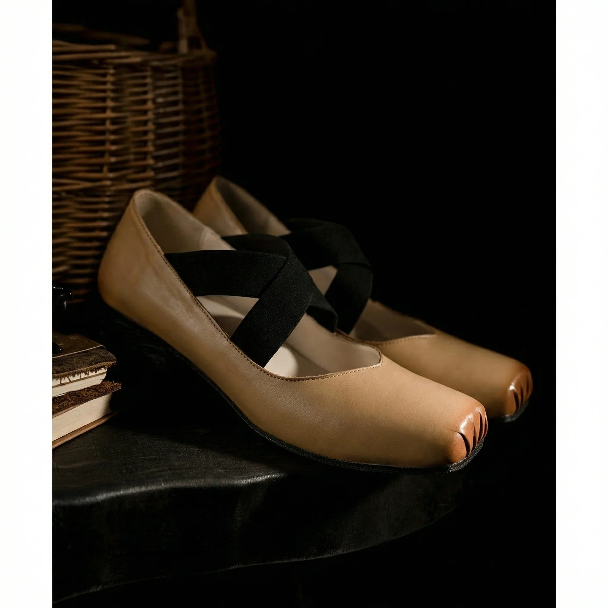 Crinkle Classic Italian Leather Ballet Flats - Image 3