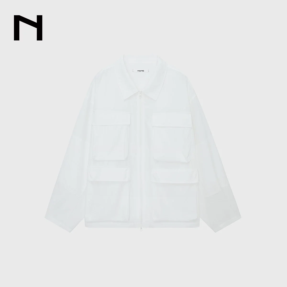 Crinkle Cotton-Blend Utility Jacket - Image 6