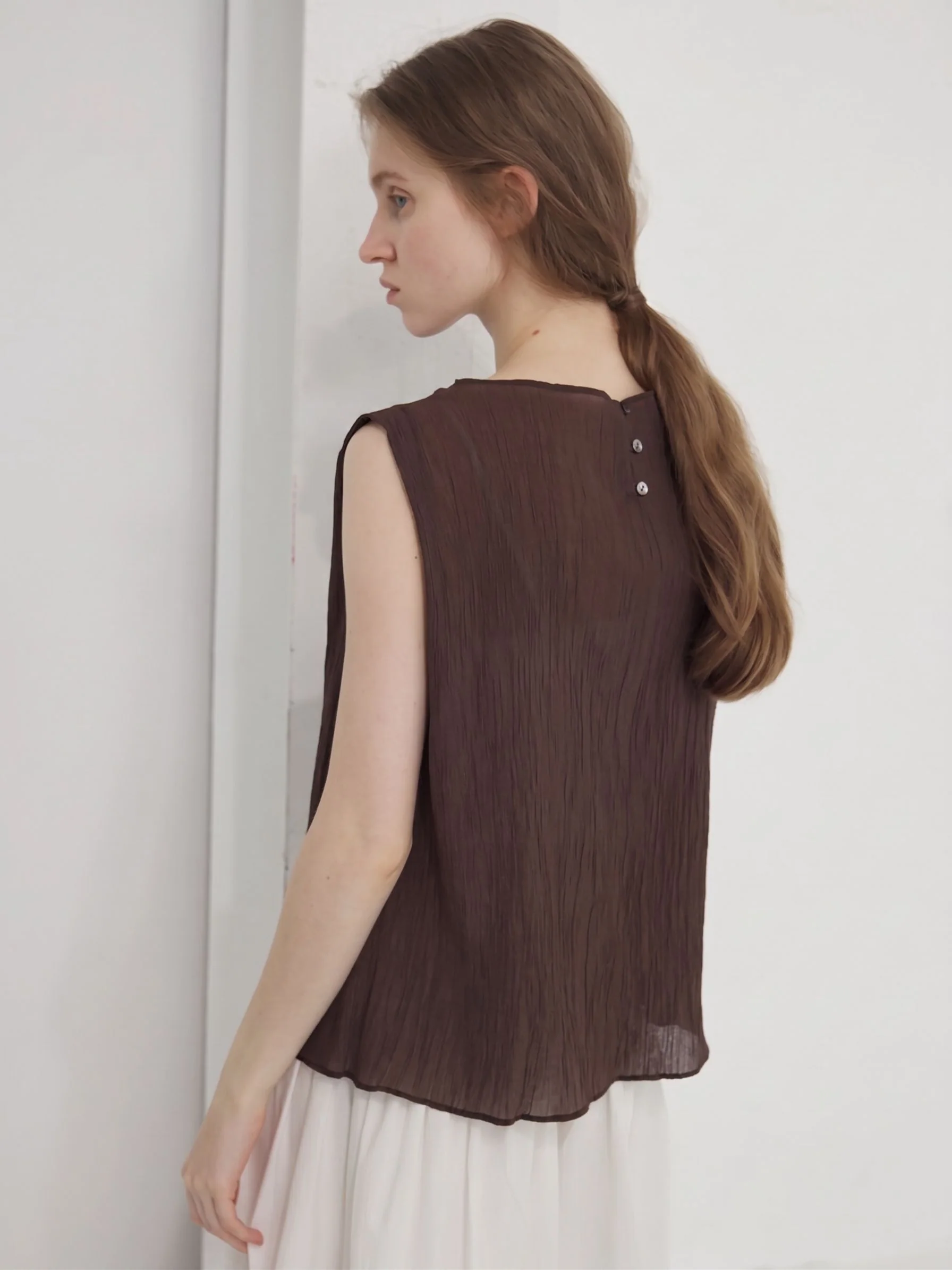 Crinkle Sheer Top - Image 3