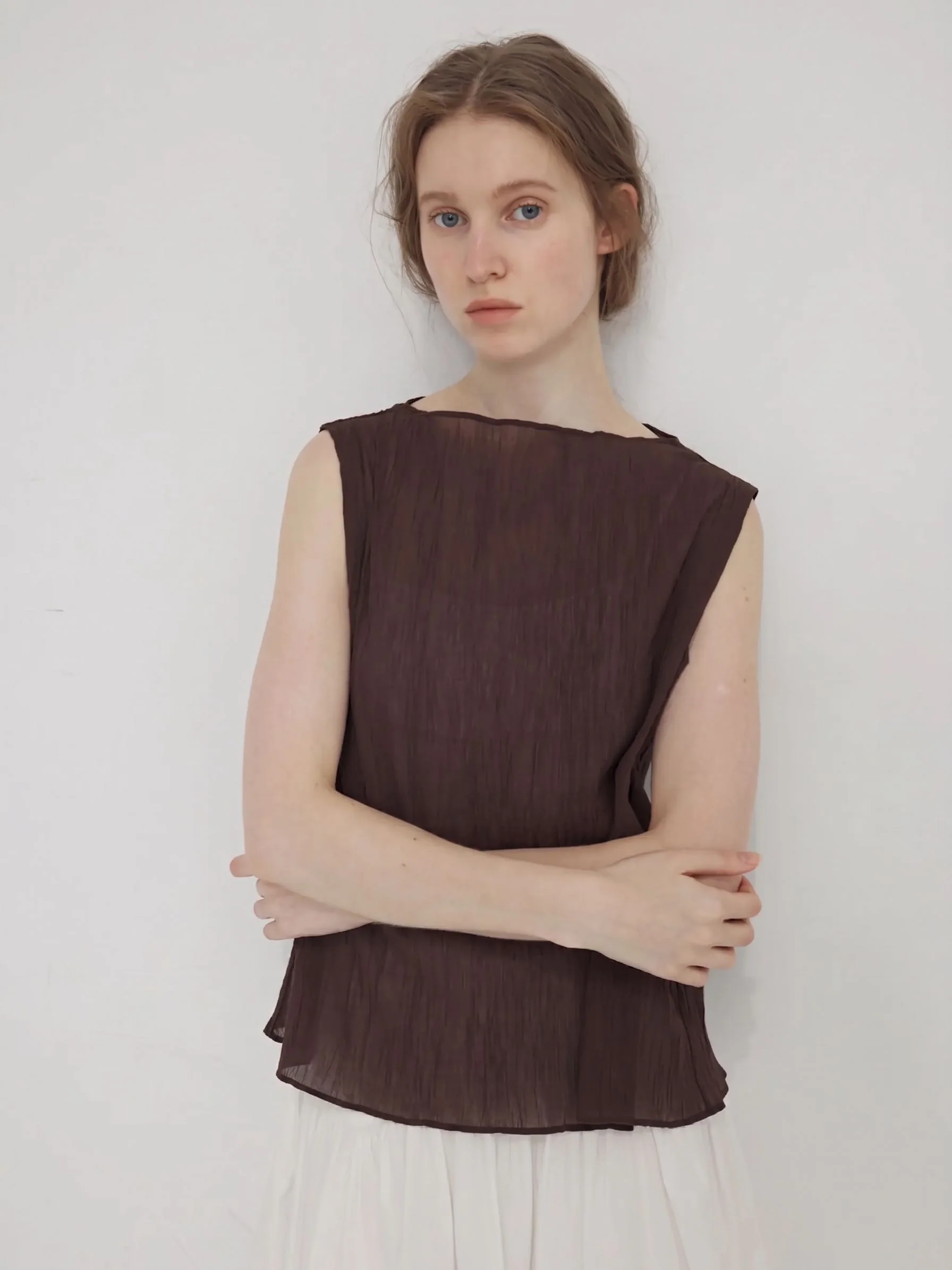 Crinkle Sheer Top - Image 5
