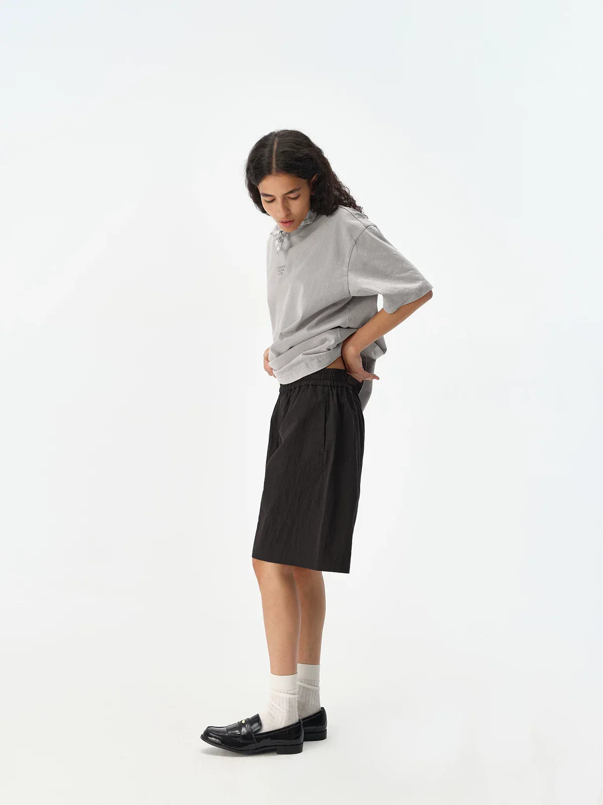 Crinkled Bermuda Shorts - Image 3