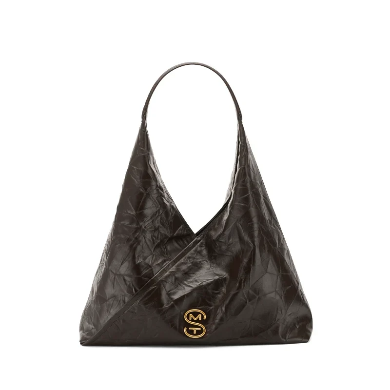 Crinkled Cowhide Tote