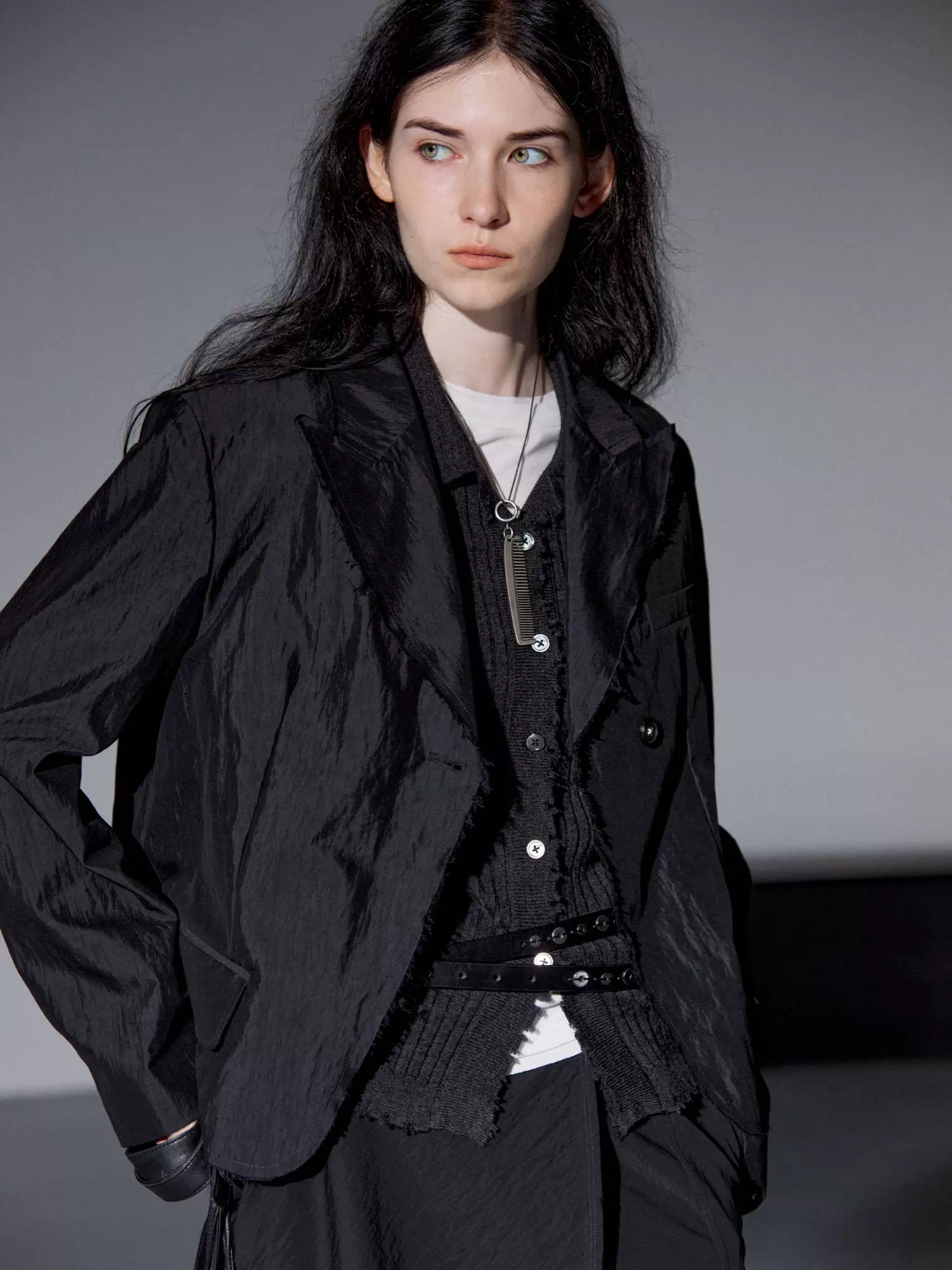 Crinkled Relaxed Blazer - Image 4
