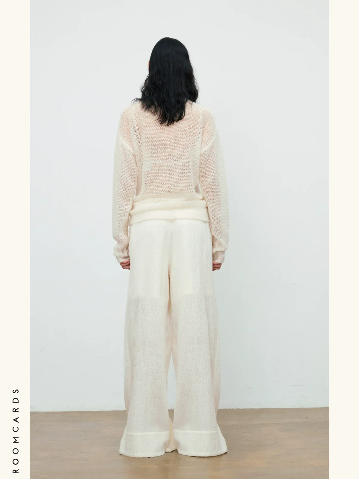 Crinkled Wool Wide-Leg Pants - Image 4