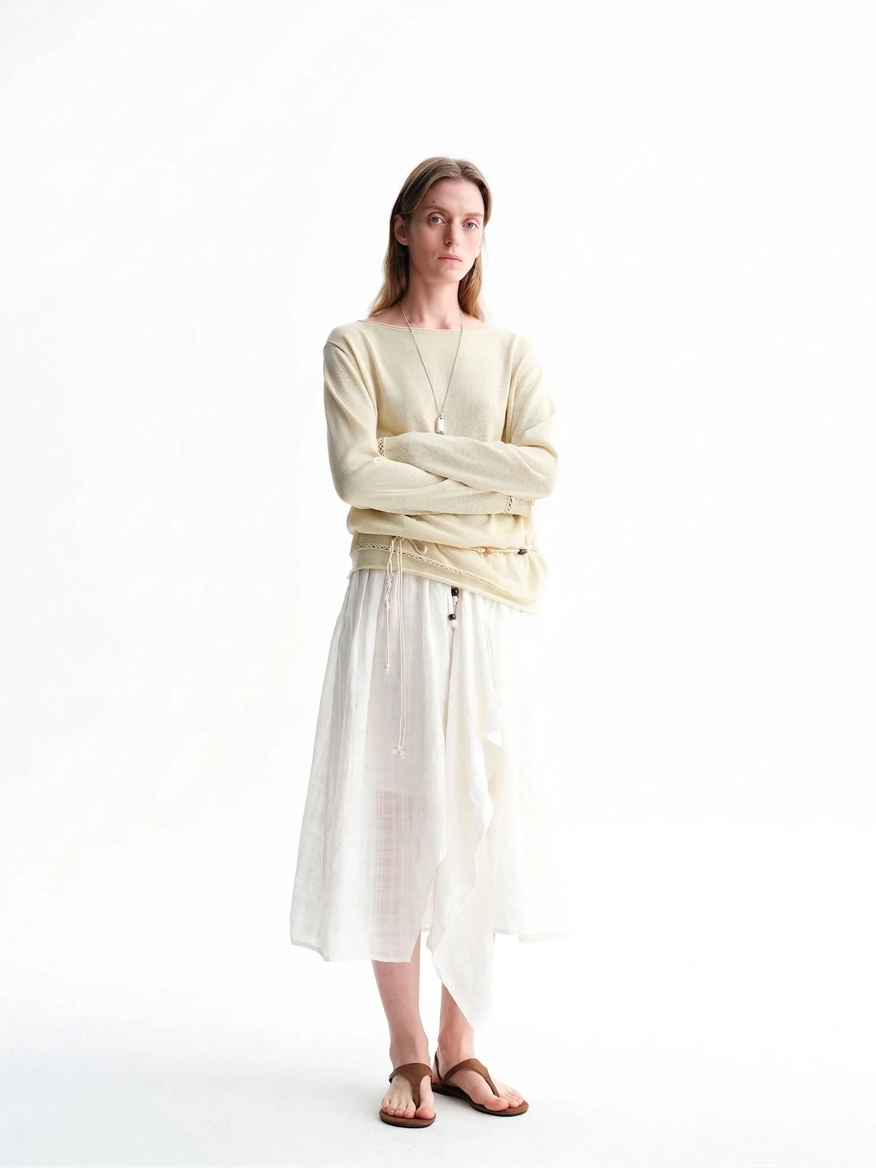 Crochet Trim Knit Top - Image 7