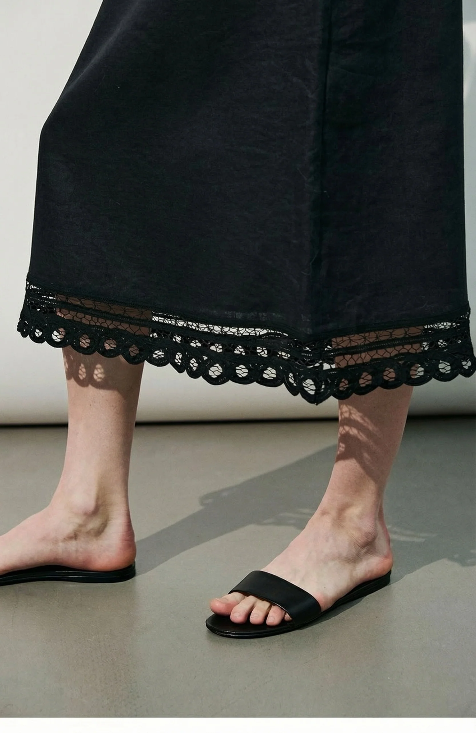 Crochet-Trim Linen Slip Dress - Image 6