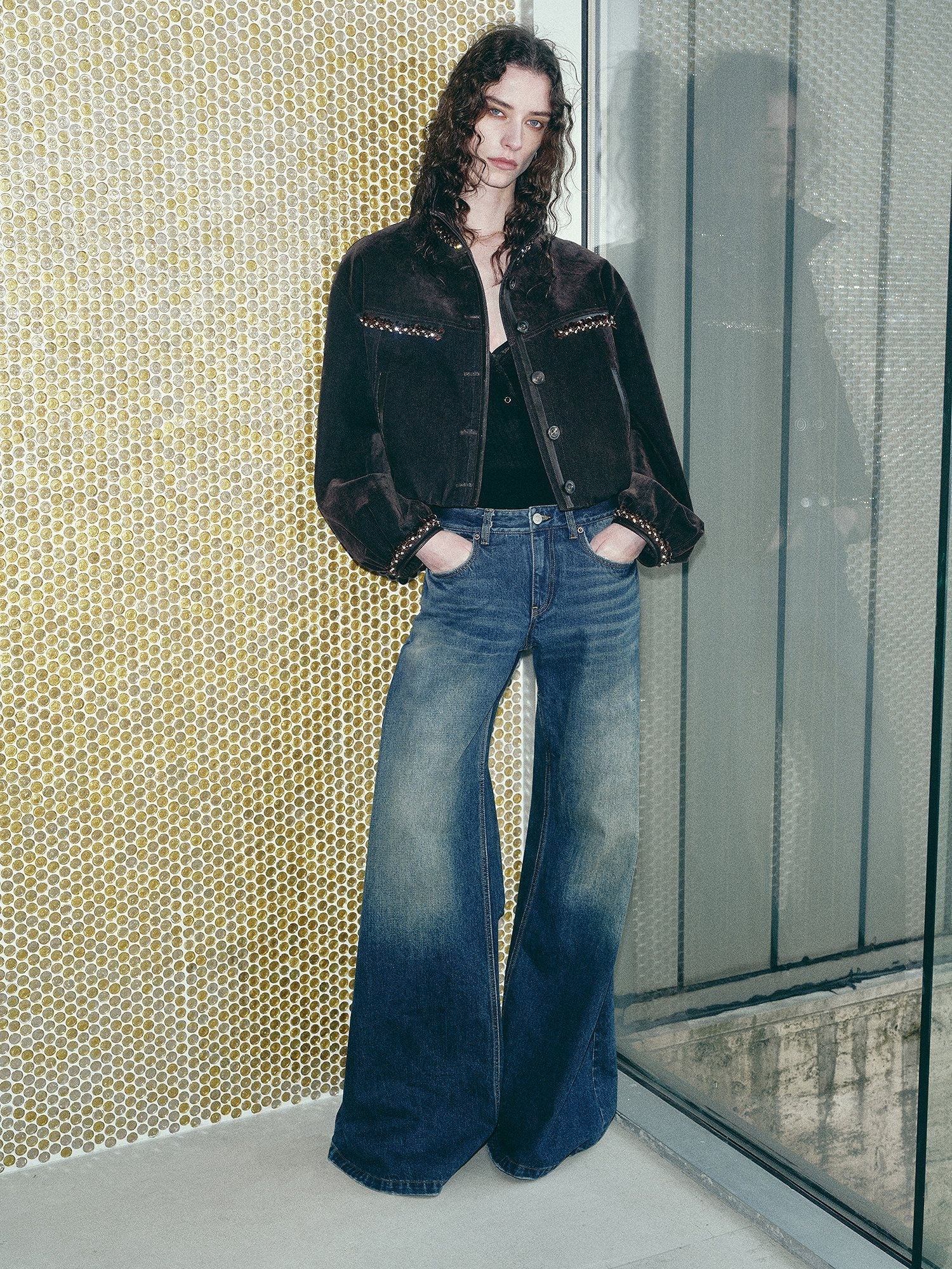 Cropped Beaded Jacket - Image 5