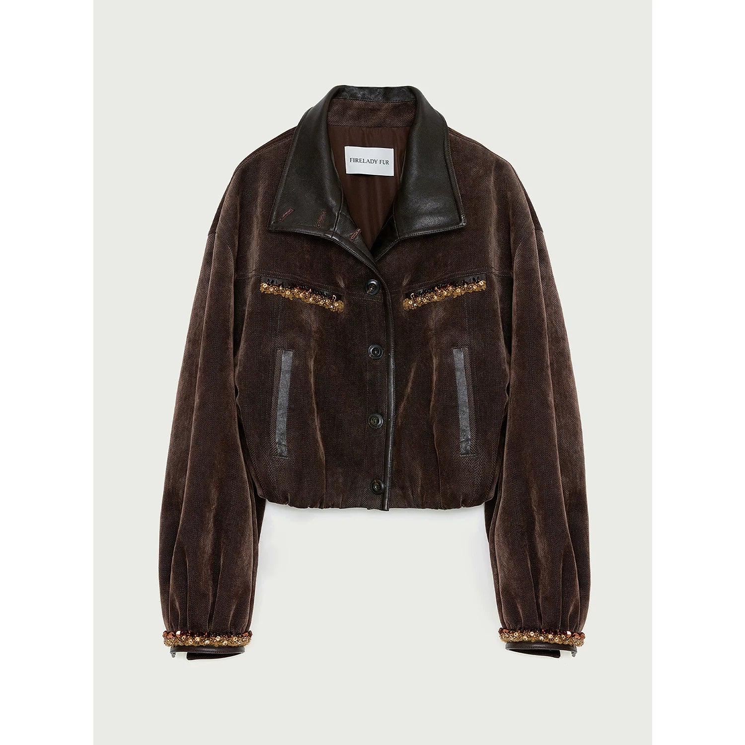 Cropped Beaded Jacket - Image 6
