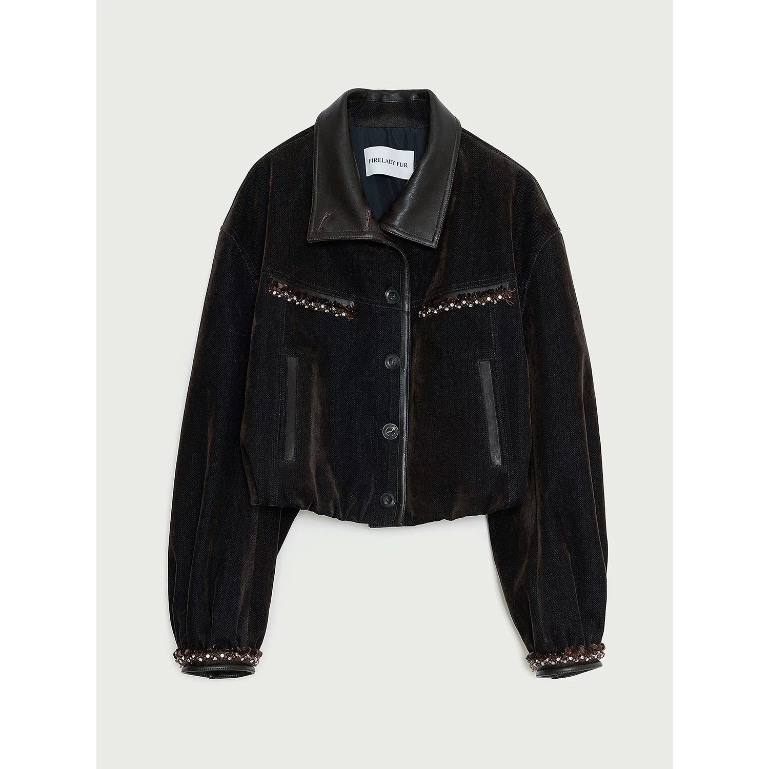 Cropped Beaded Jacket - Image 7