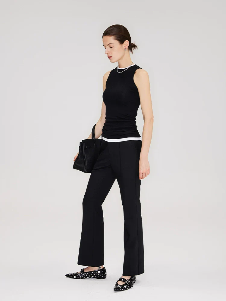 Cropped Cigarette Trousers - Image 4