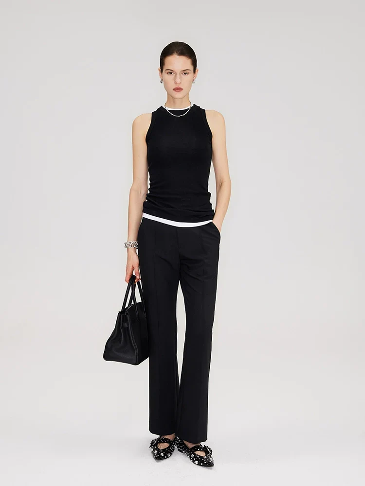 Cropped Cigarette Trousers - Image 5