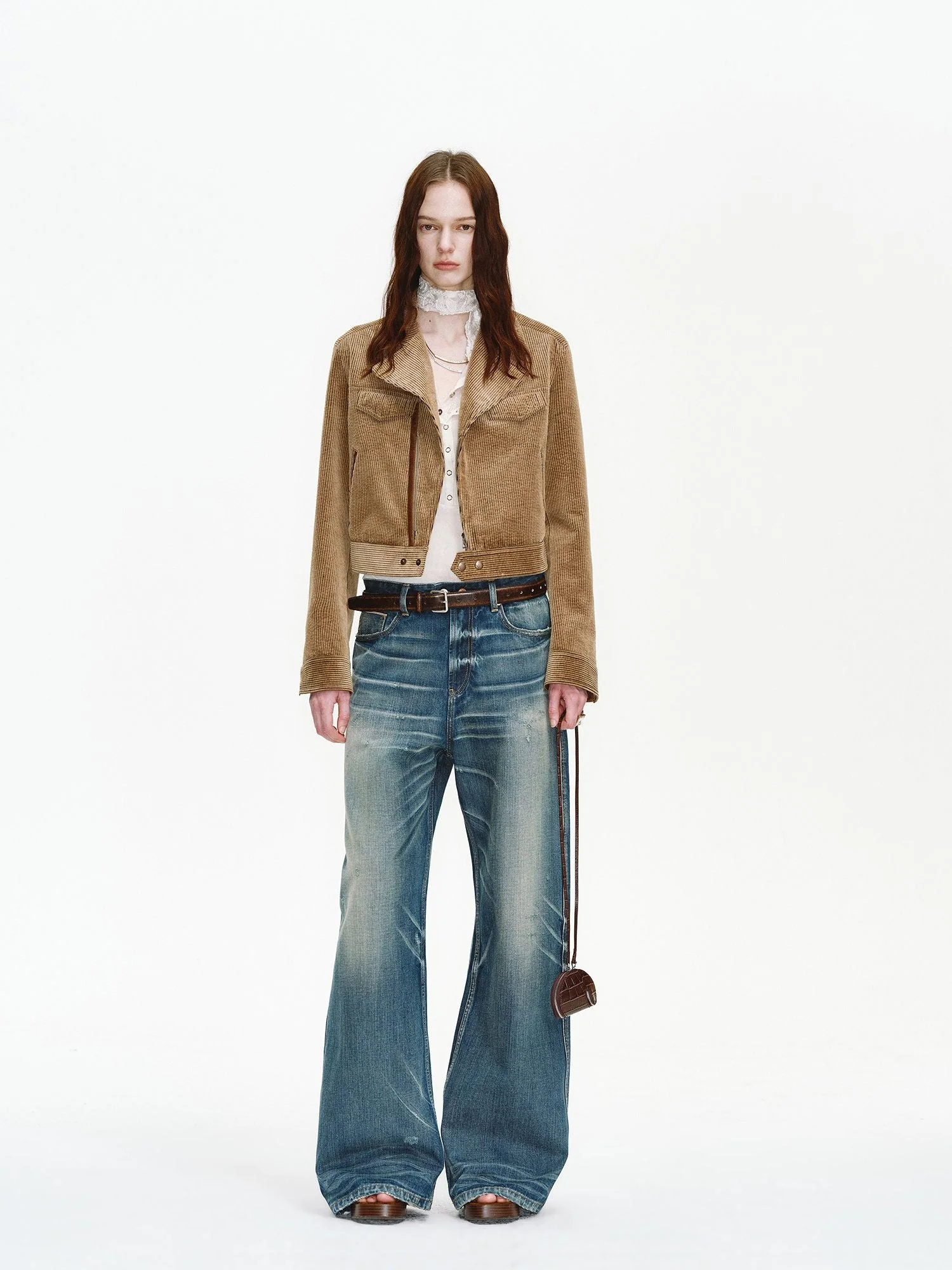 Cropped Corduroy Jacket - Image 5