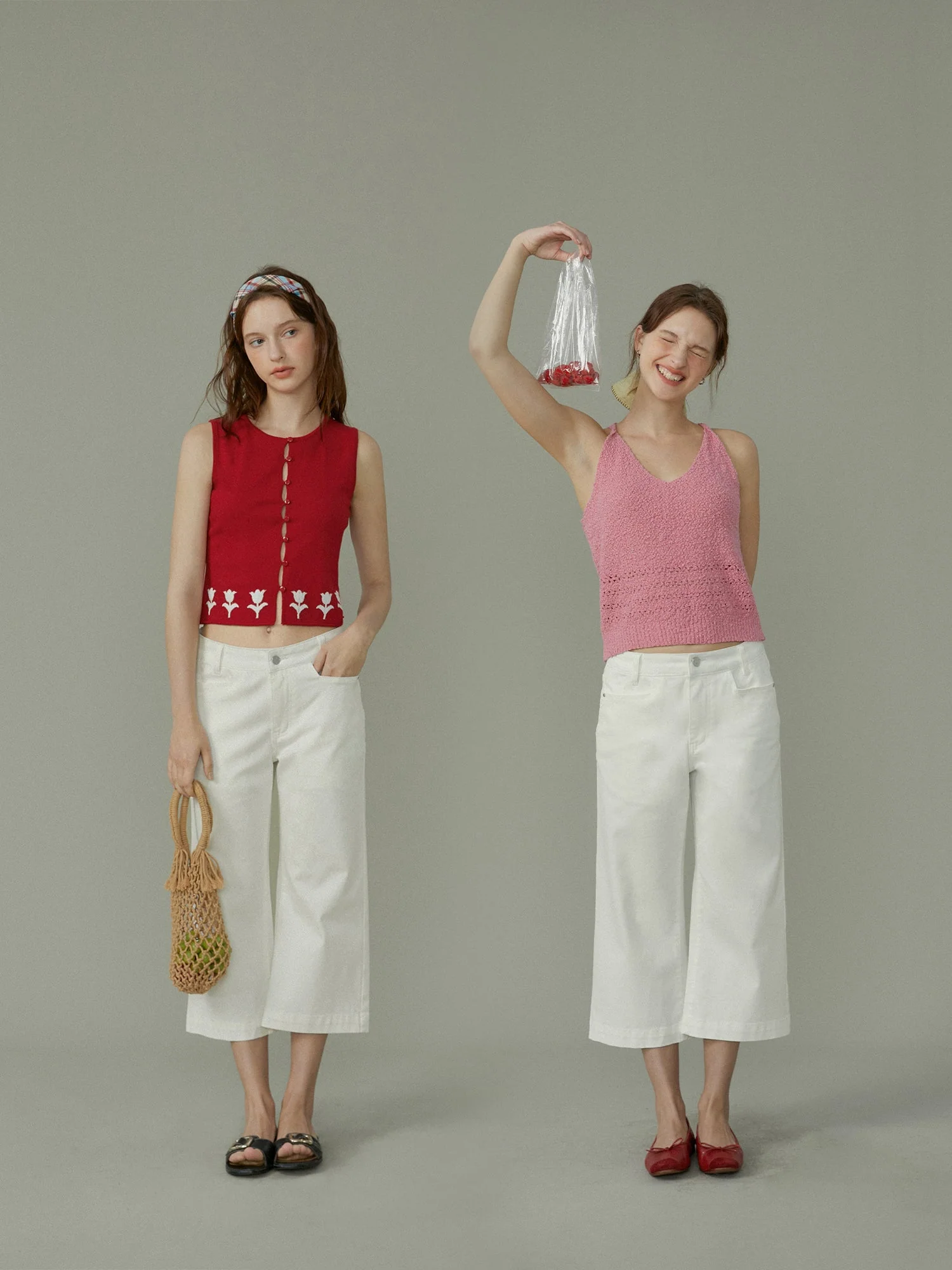 Cropped Flare Jeans - Image 2