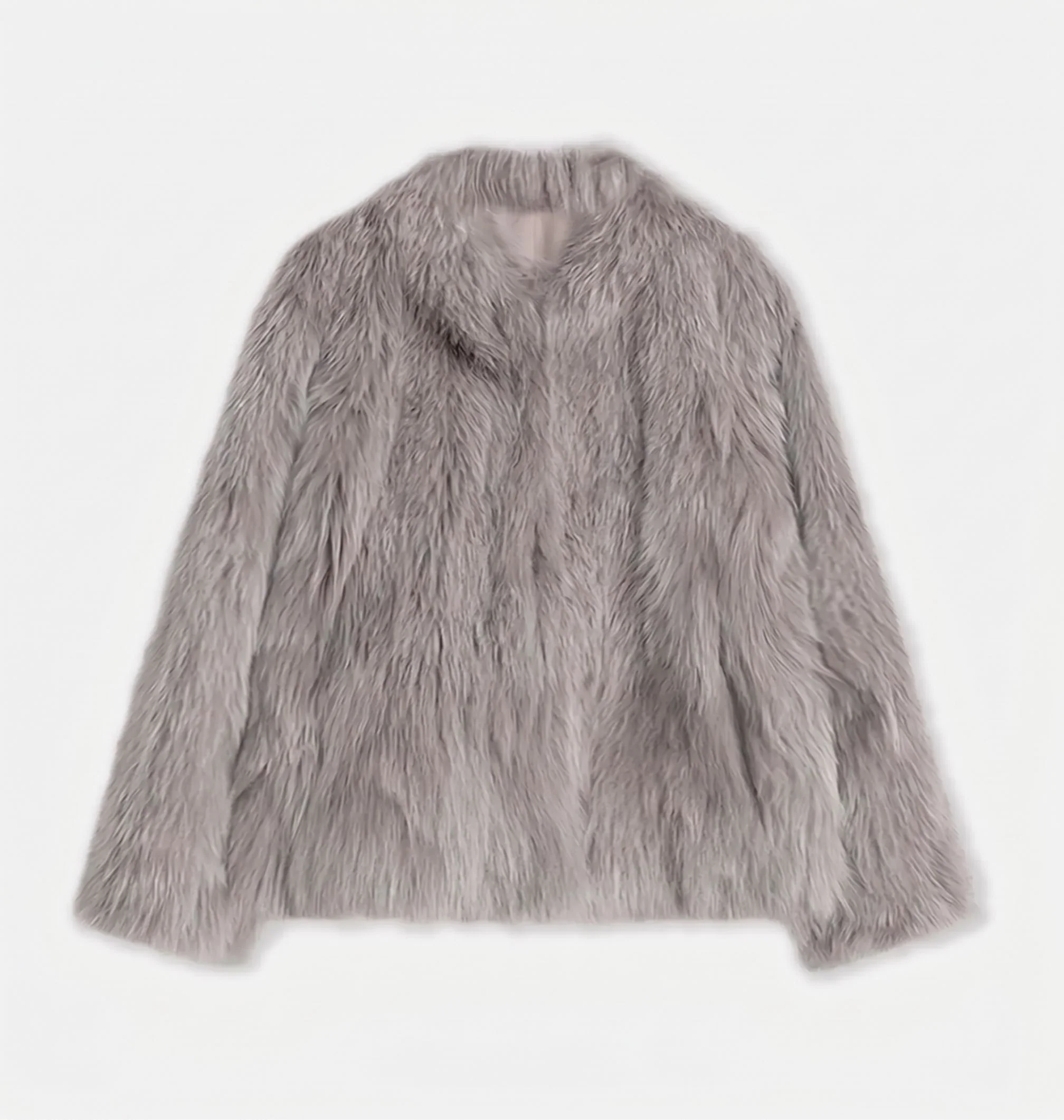 Cropped Fur Jacket - Image 11