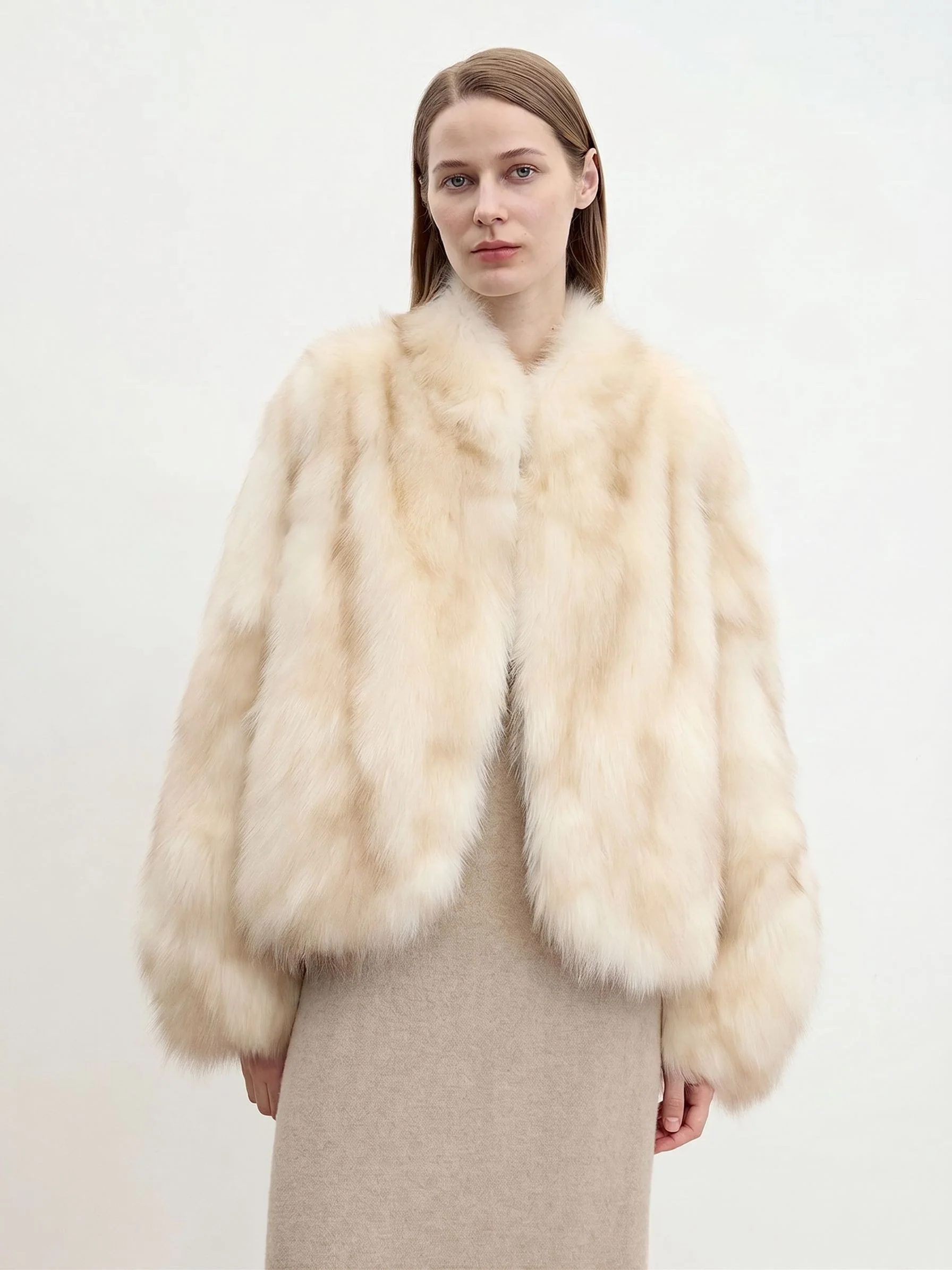 Cropped Fur Jacket