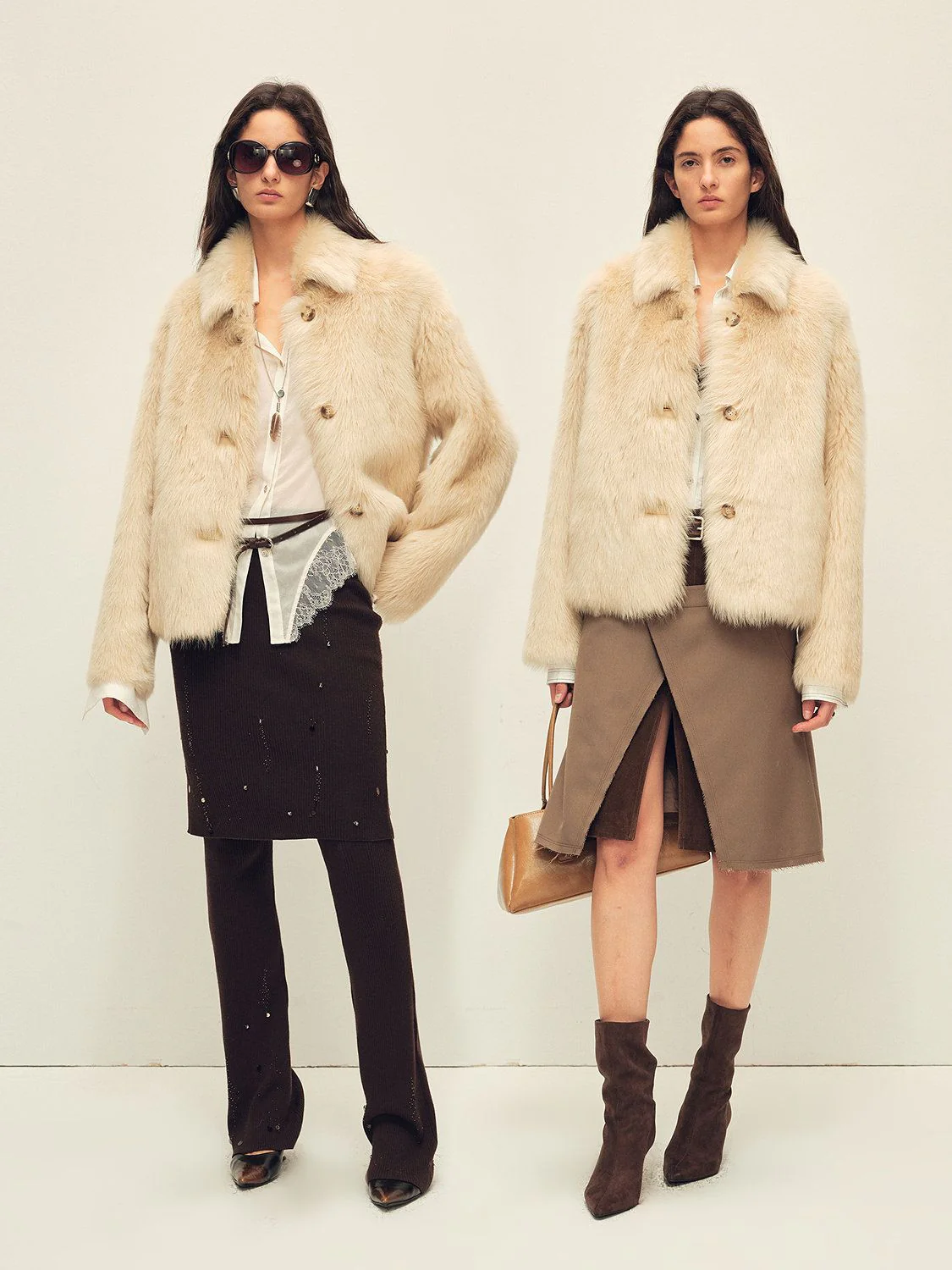 Cropped Fur Jacket