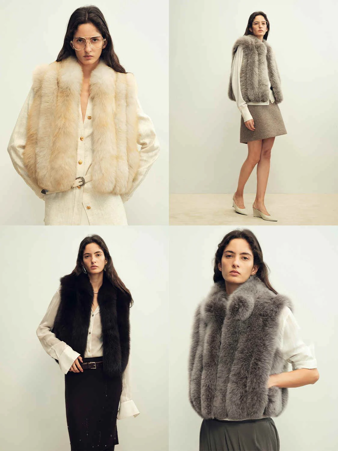 Cropped Fur Vest