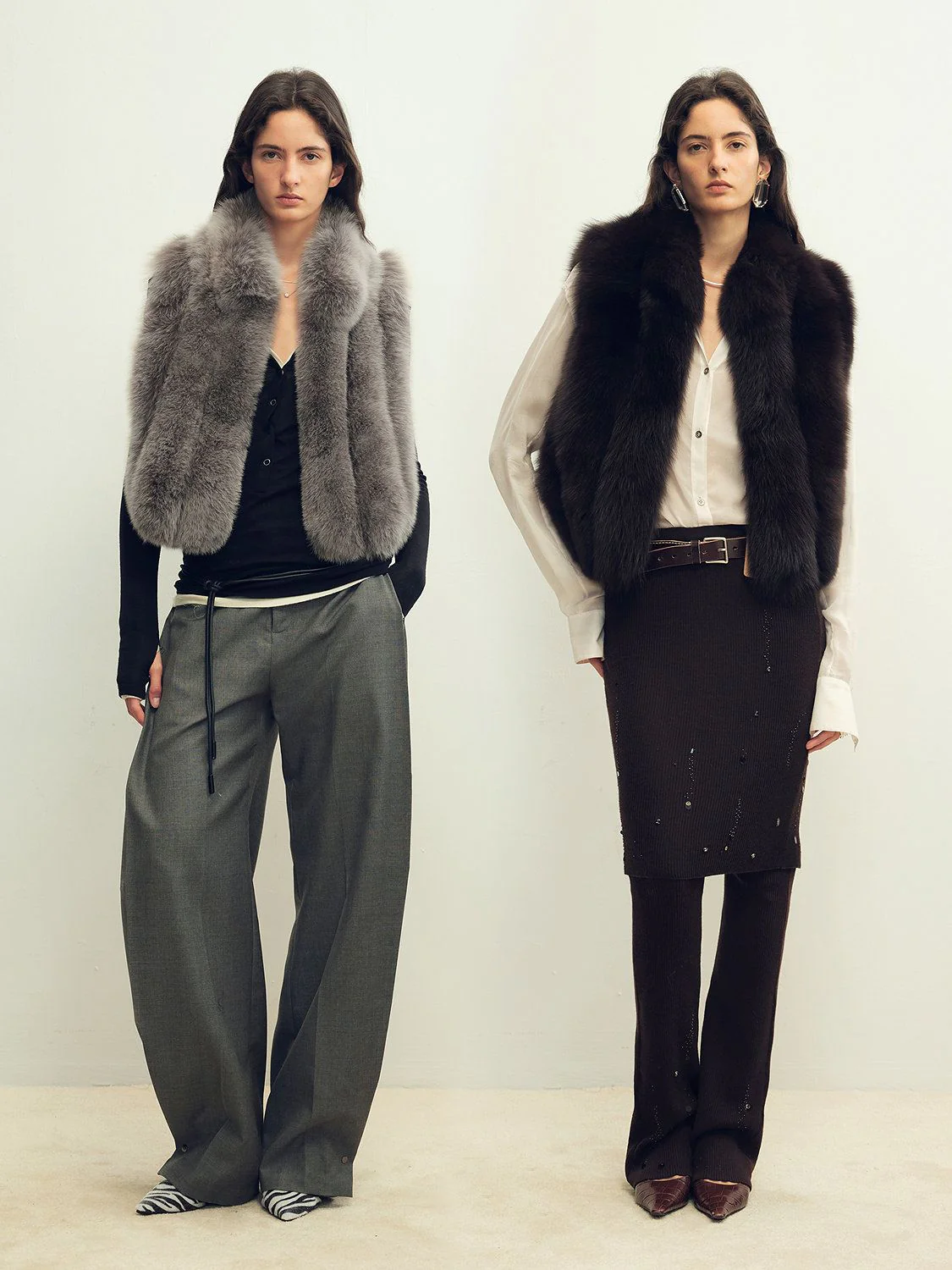 Cropped Fur Vest - Image 5
