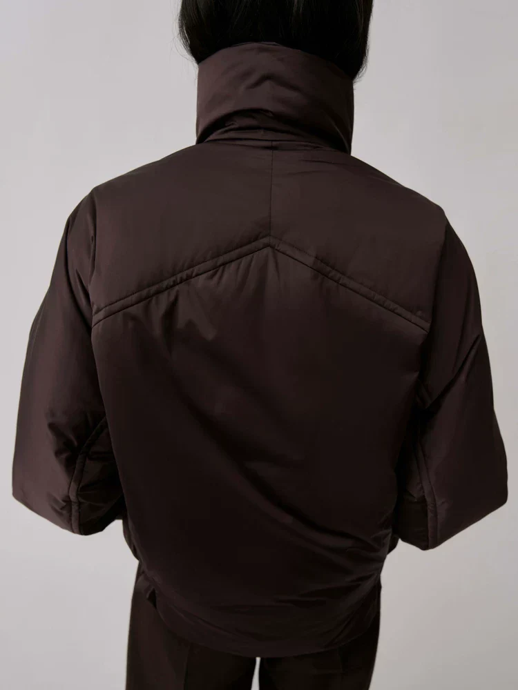 Cropped High-Neck Puffer - Image 3