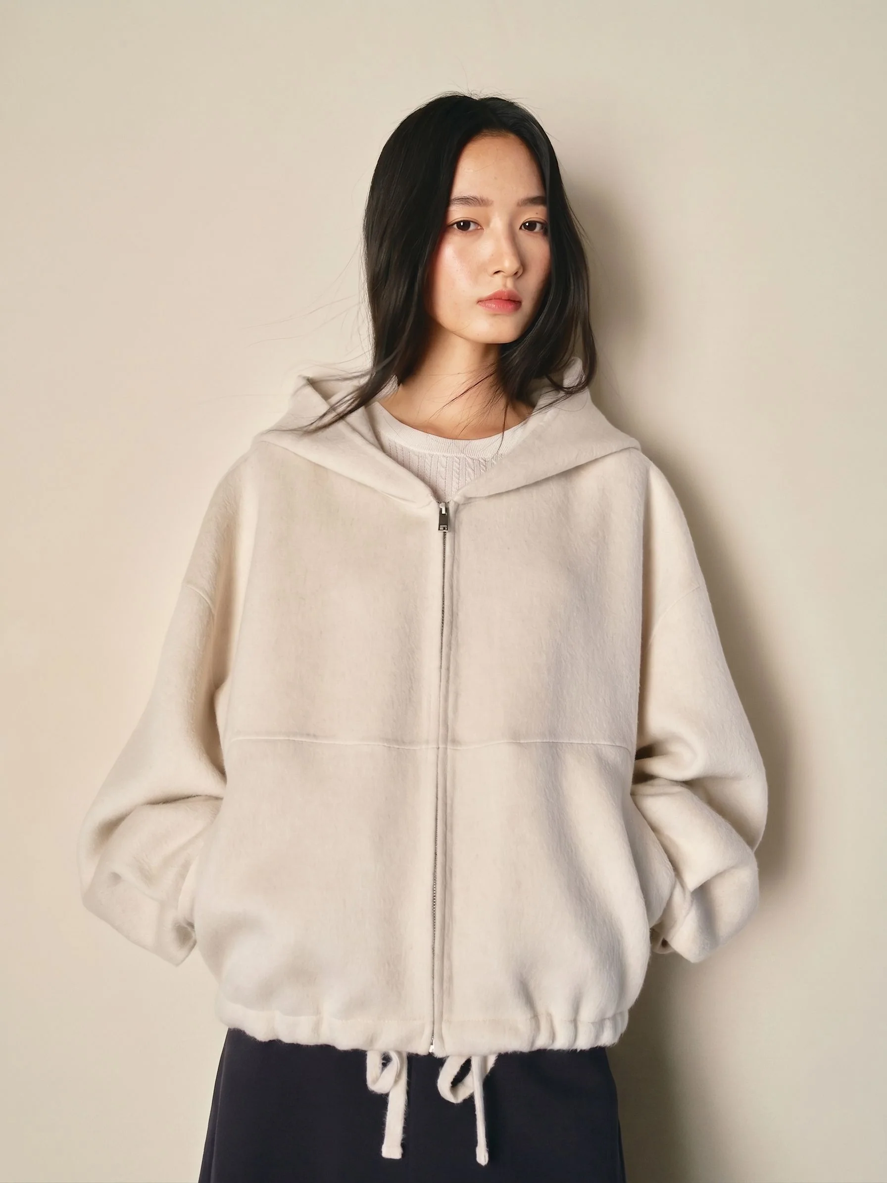 Cropped Hooded Jacket