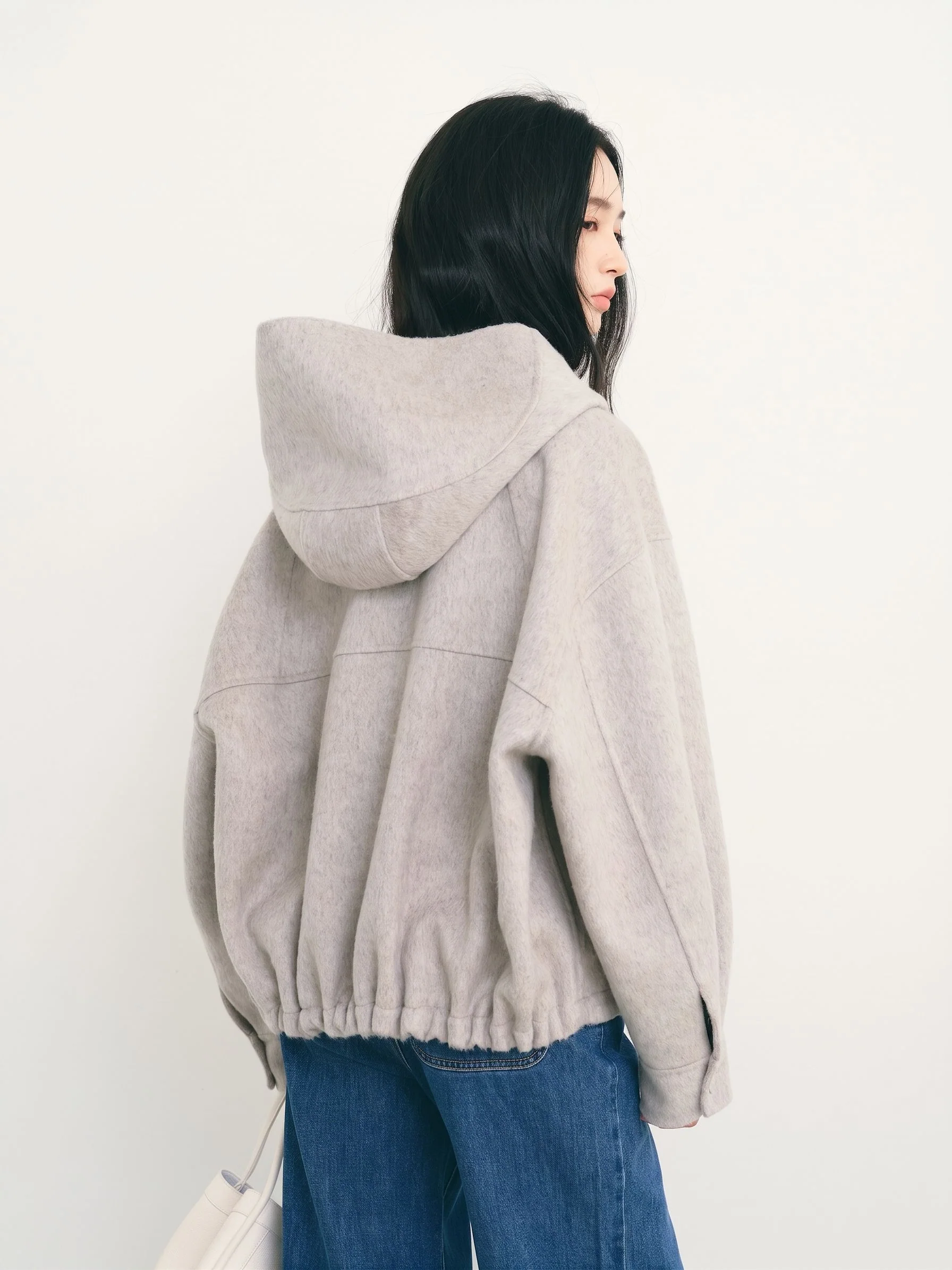 Cropped Hooded Jacket - Image 3