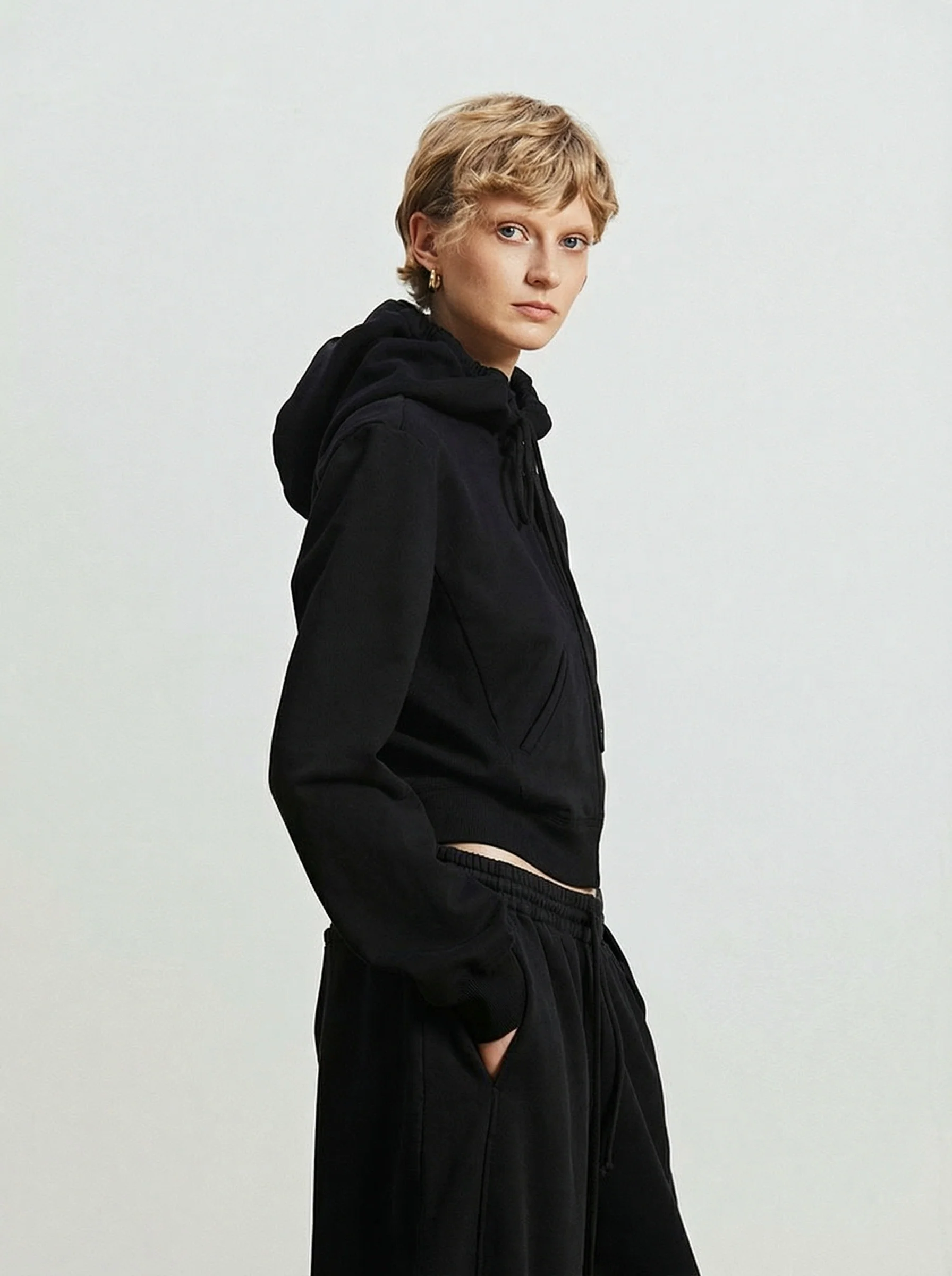 Cropped Hoodie Set - Image 2