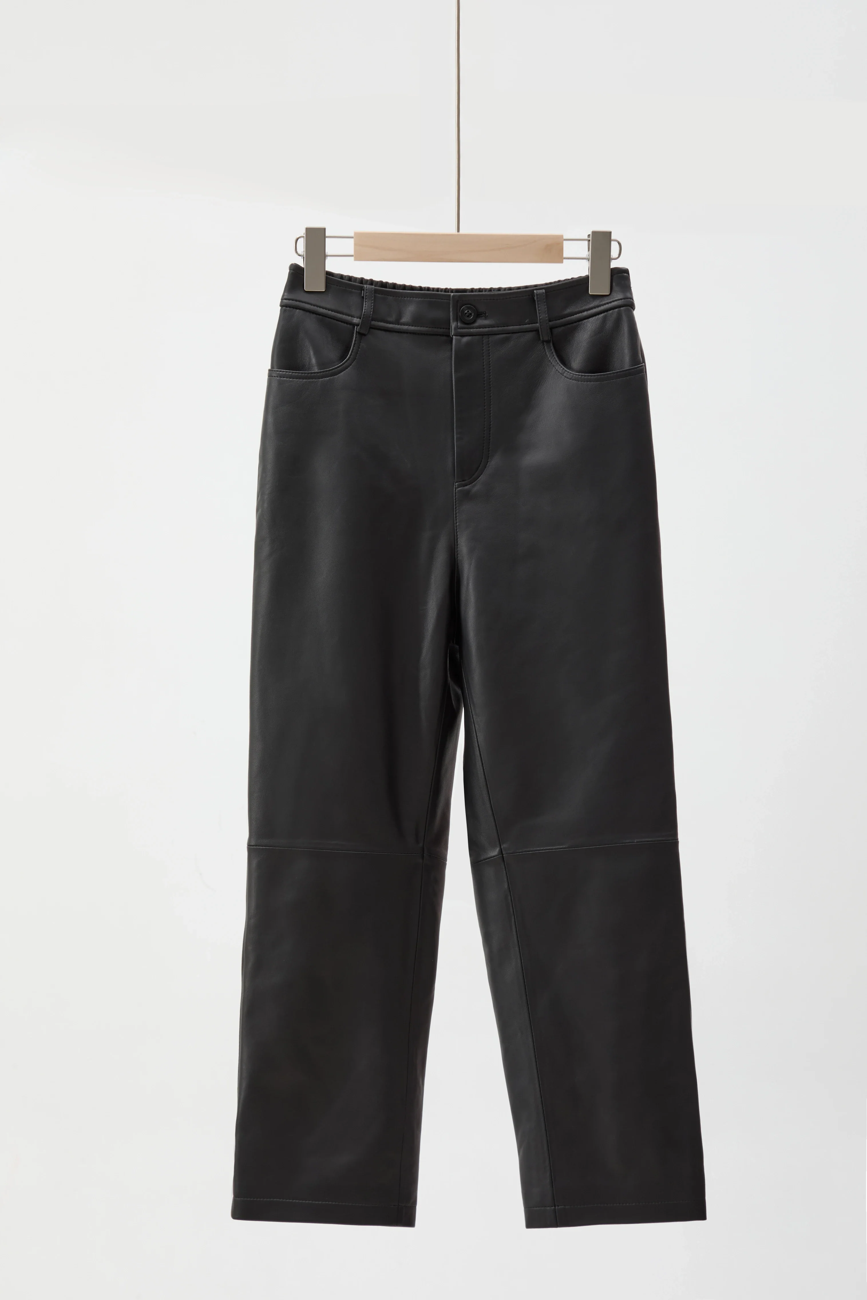 Cropped Leather-Look Pants - Image 5