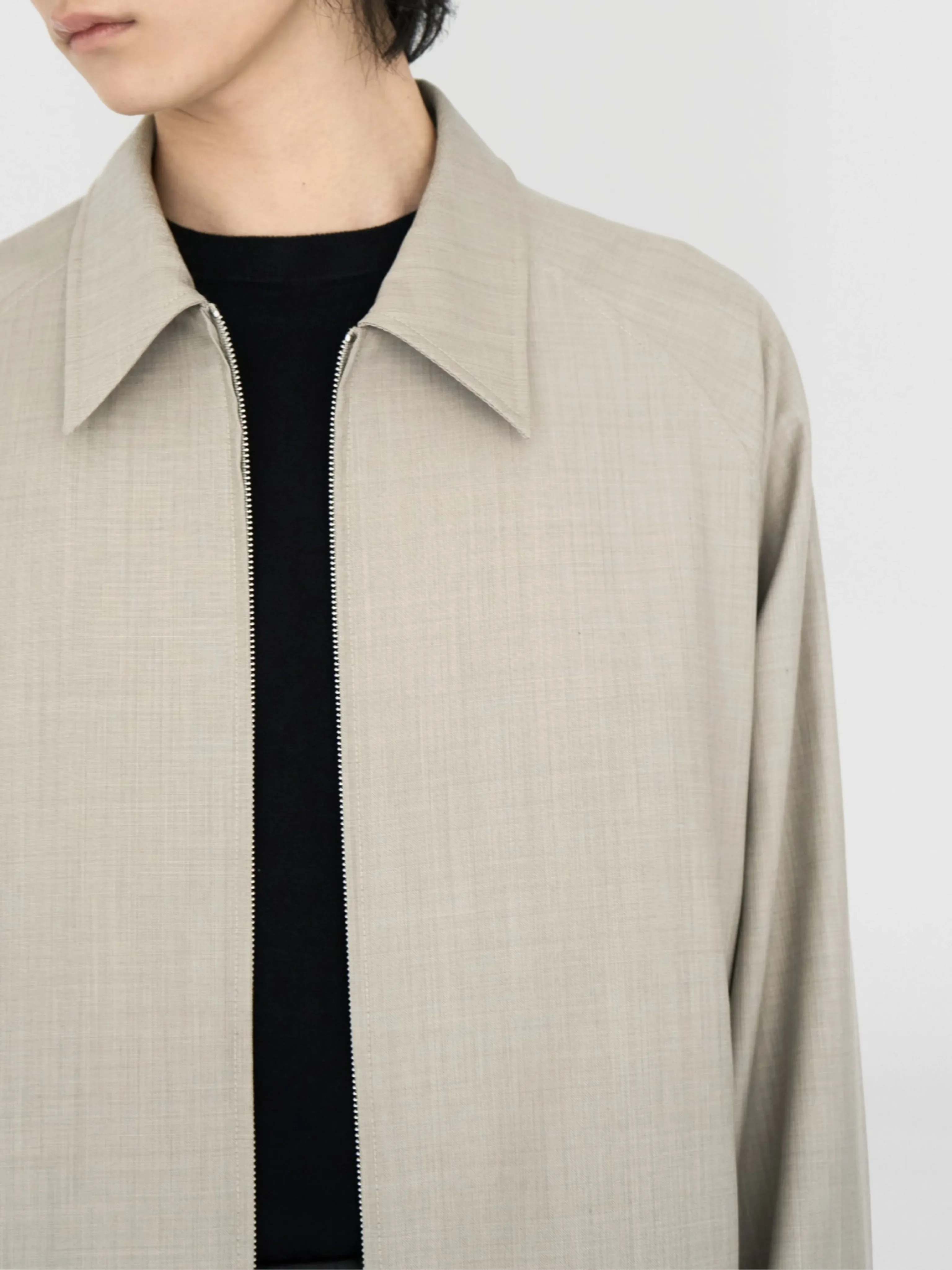 Cropped Merino Two-Way Zip Jacket - Image 6
