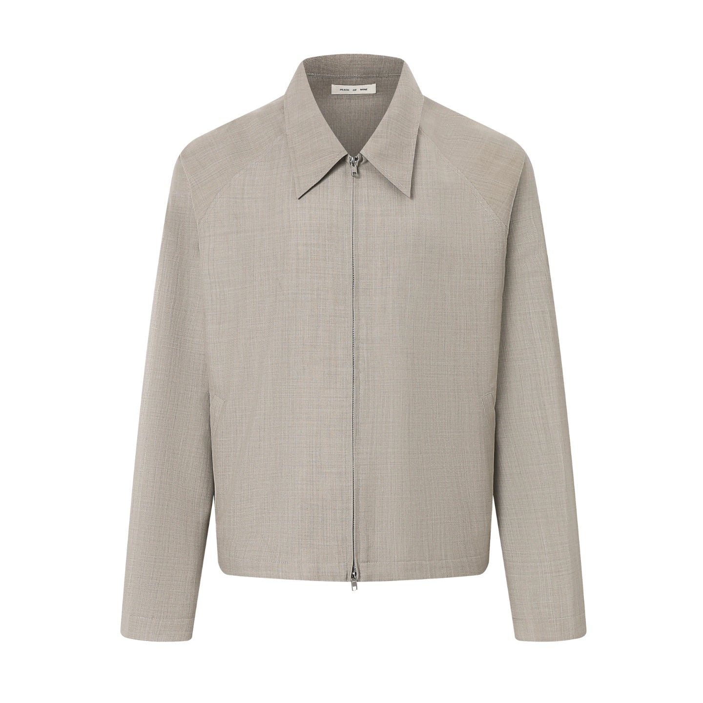 Cropped Merino Two-Way Zip Jacket - Image 8