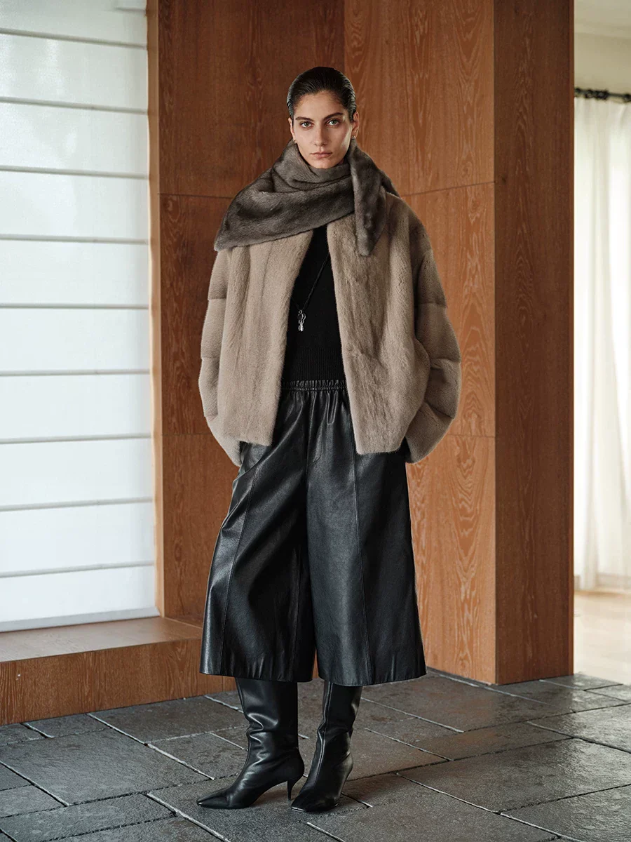 Cropped Mink Jacket
