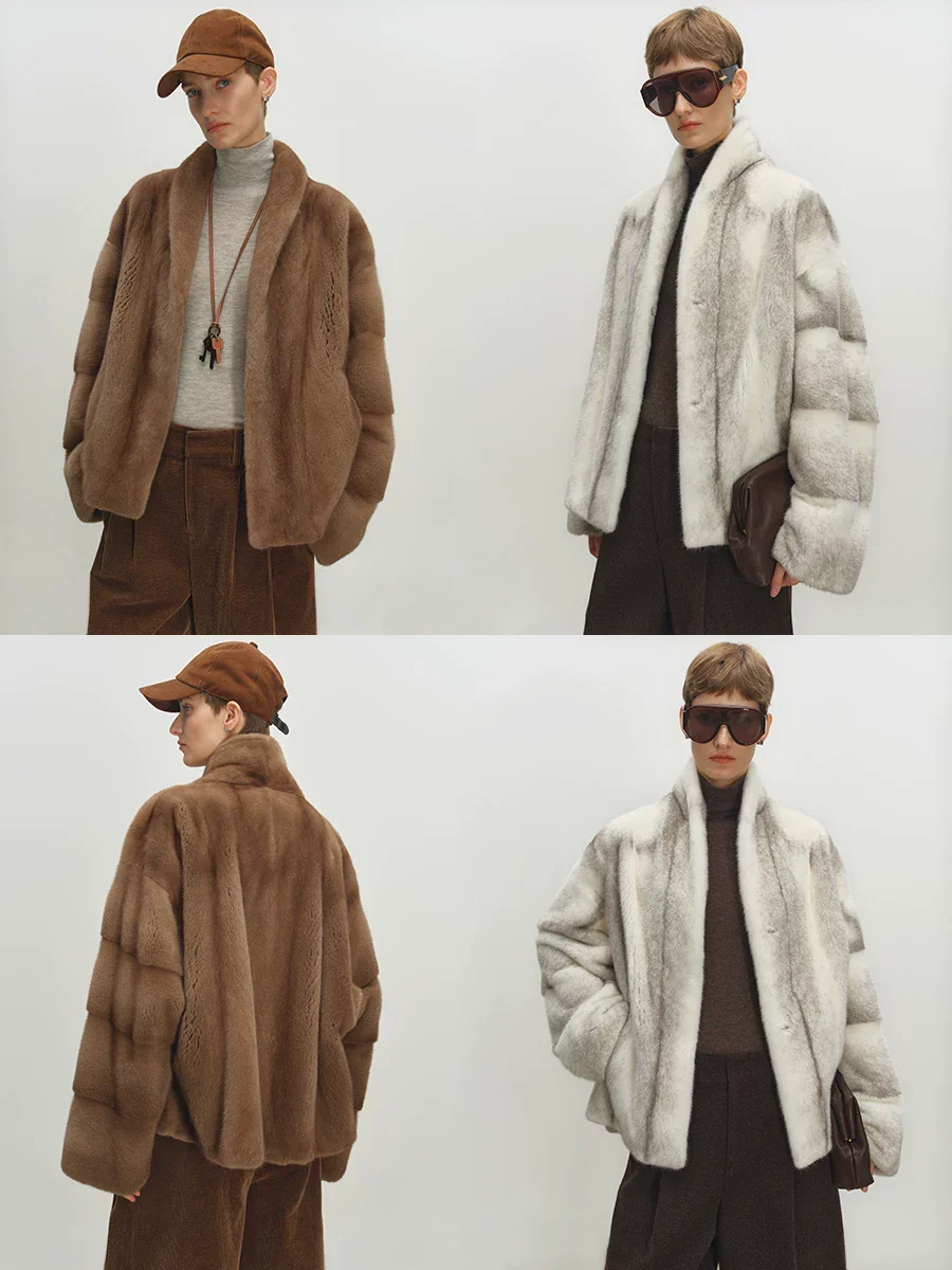 Cropped Mink Jacket - Image 3