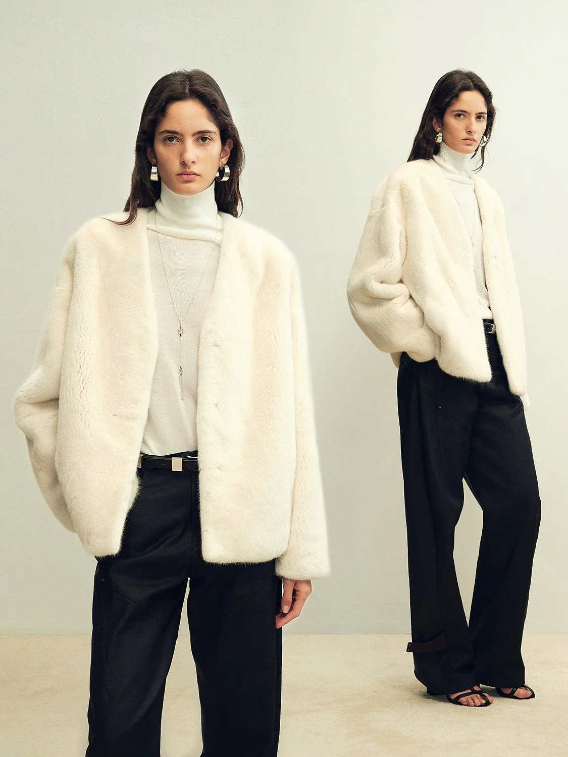Cropped Mink Jacket